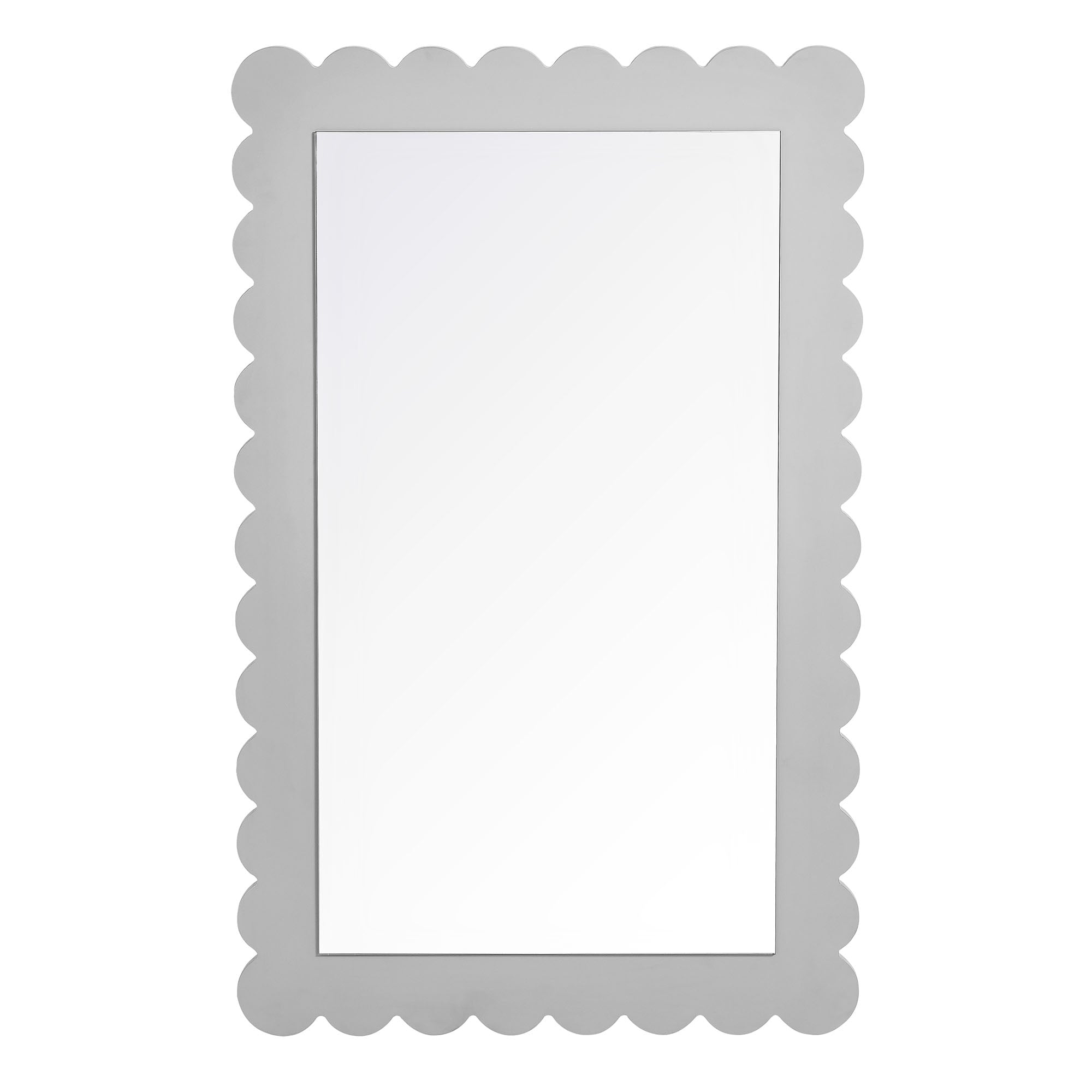 Emmeline Scalloped Rectangle Wall Mirror by Modway - Best Buy Furniture