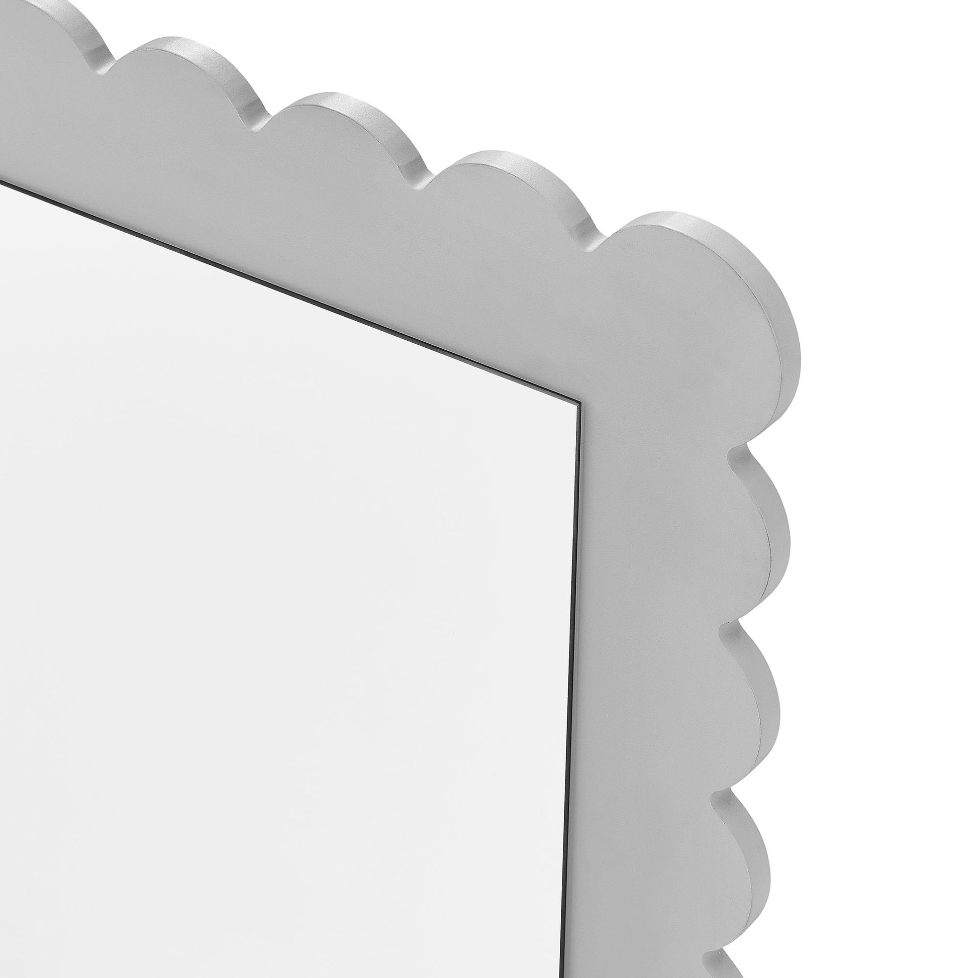 Emmeline Scalloped Rectangle Wall Mirror by Modway - Best Buy Furniture