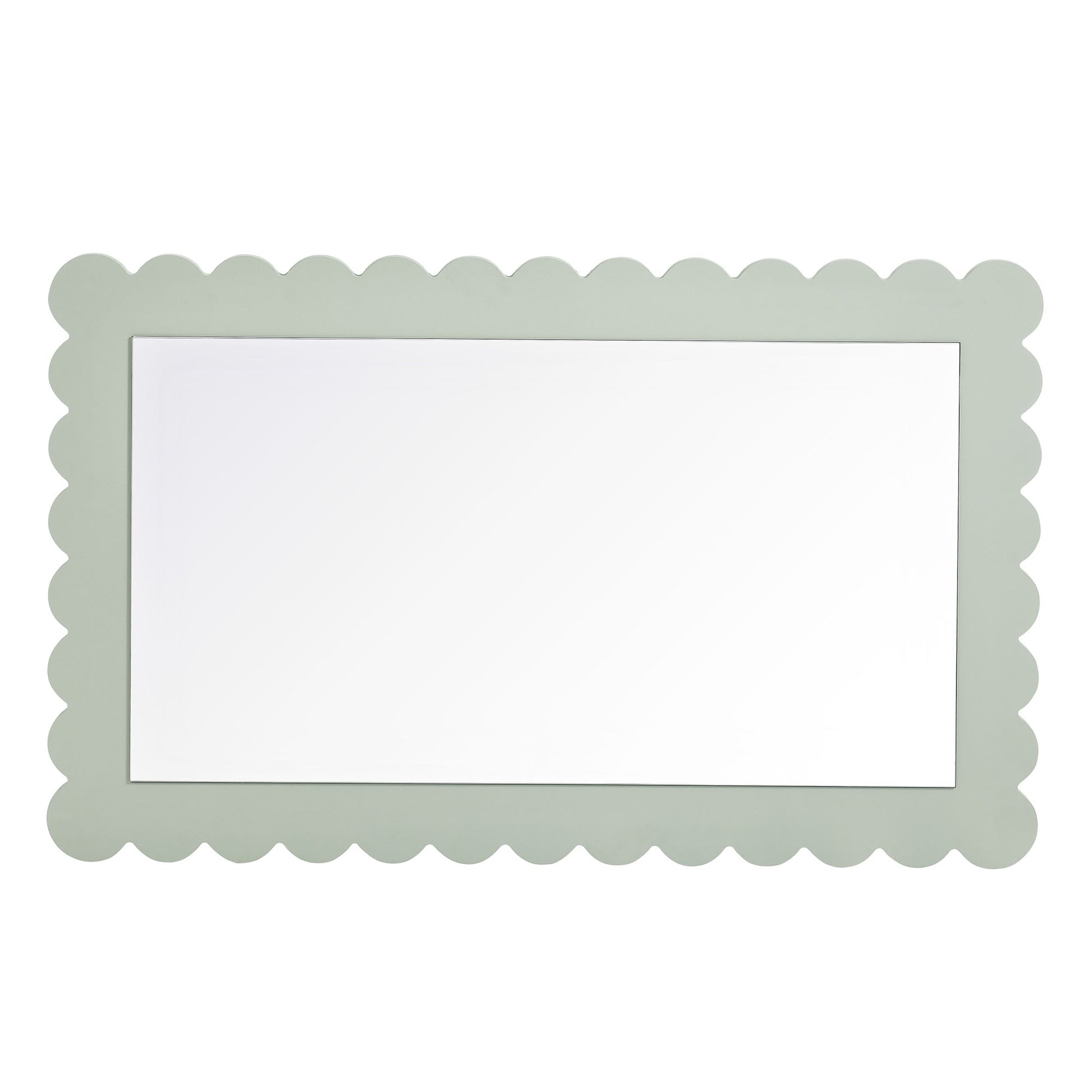 Emmeline Scalloped Rectangle Wall Mirror by Modway - Best Buy Furniture