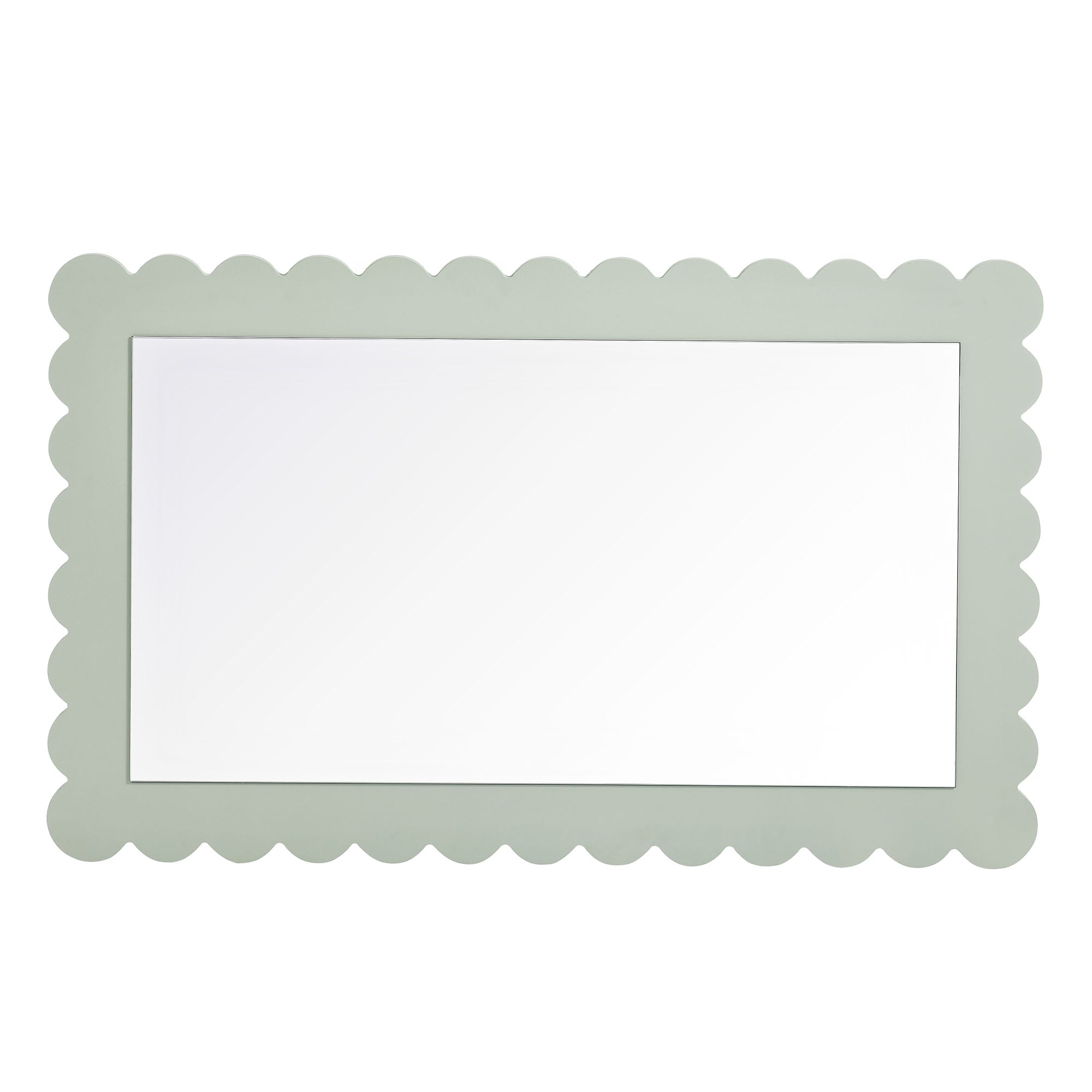 Emmeline Scalloped Rectangle Wall Mirror by Modway - Best Buy Furniture