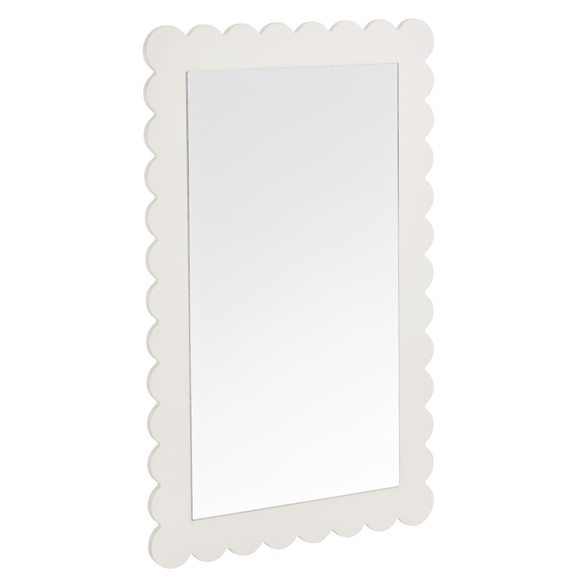 Emmeline Scalloped Rectangle Wall Mirror by Modway - Best Buy Furniture