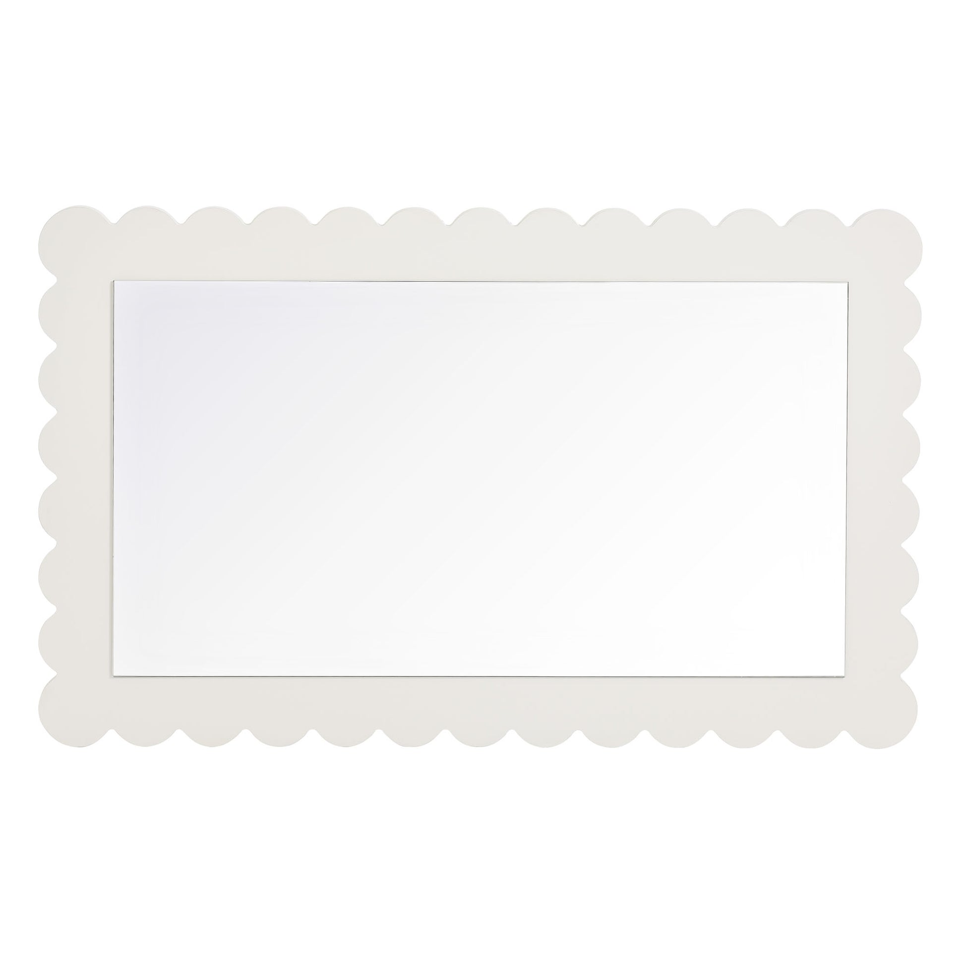 Emmeline Scalloped Rectangle Wall Mirror by Modway - Best Buy Furniture