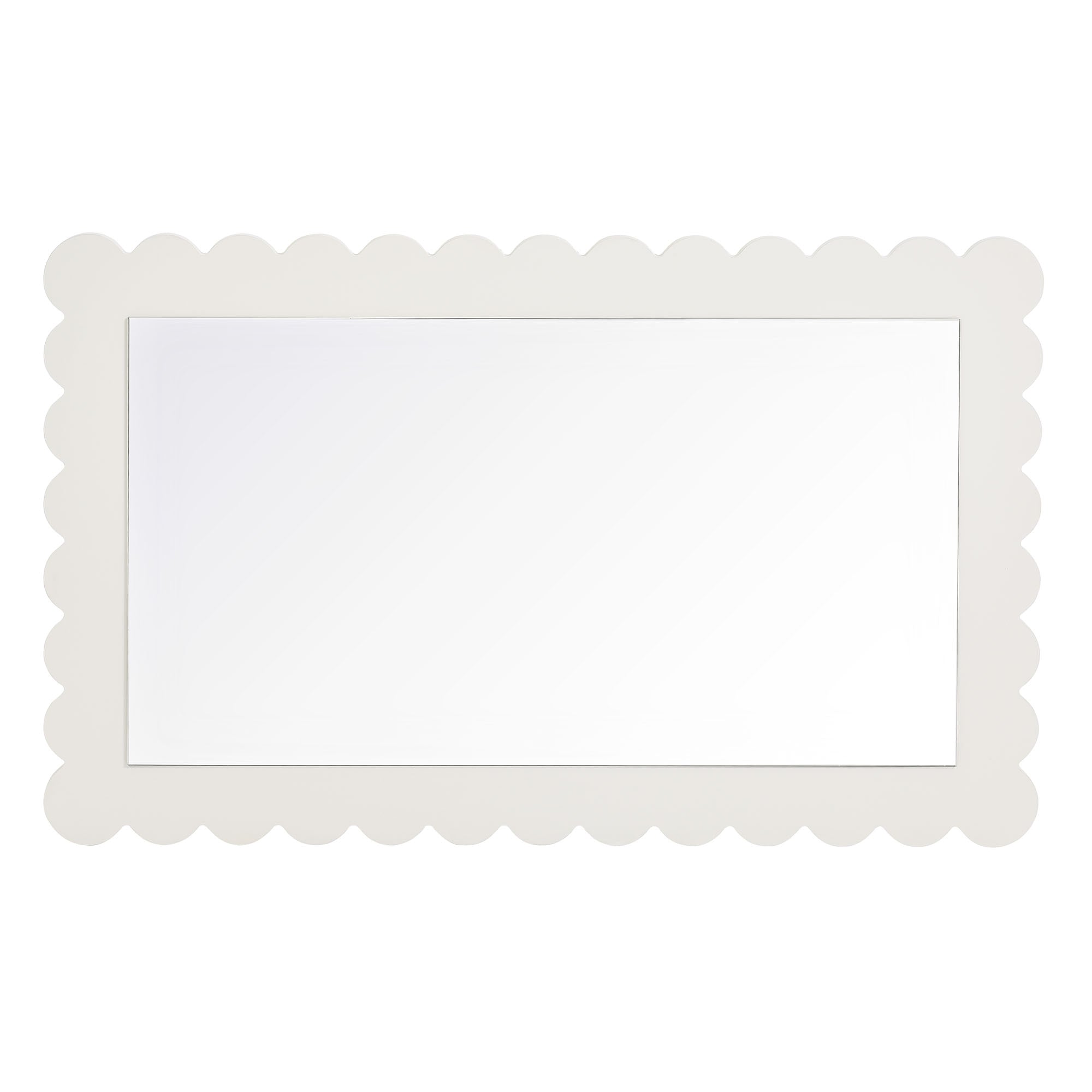 Emmeline Scalloped Rectangle Wall Mirror by Modway - Best Buy Furniture