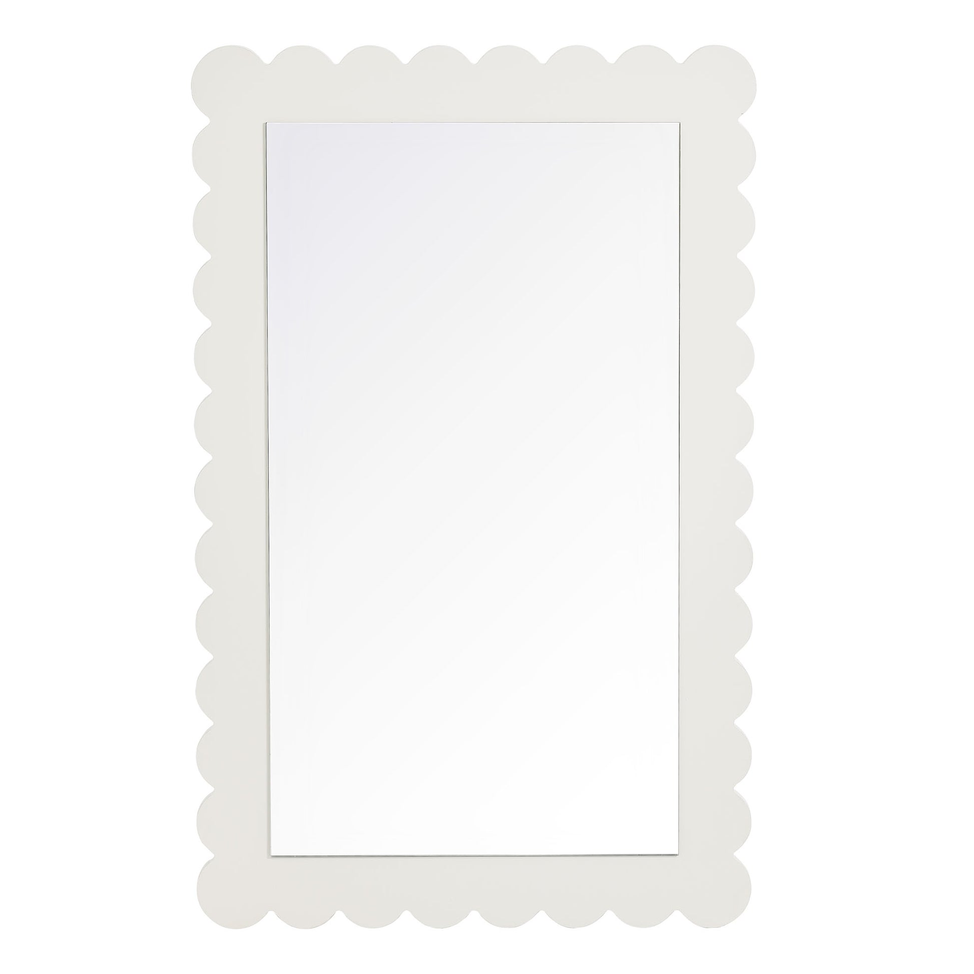 Emmeline Scalloped Rectangle Wall Mirror by Modway - Best Buy Furniture