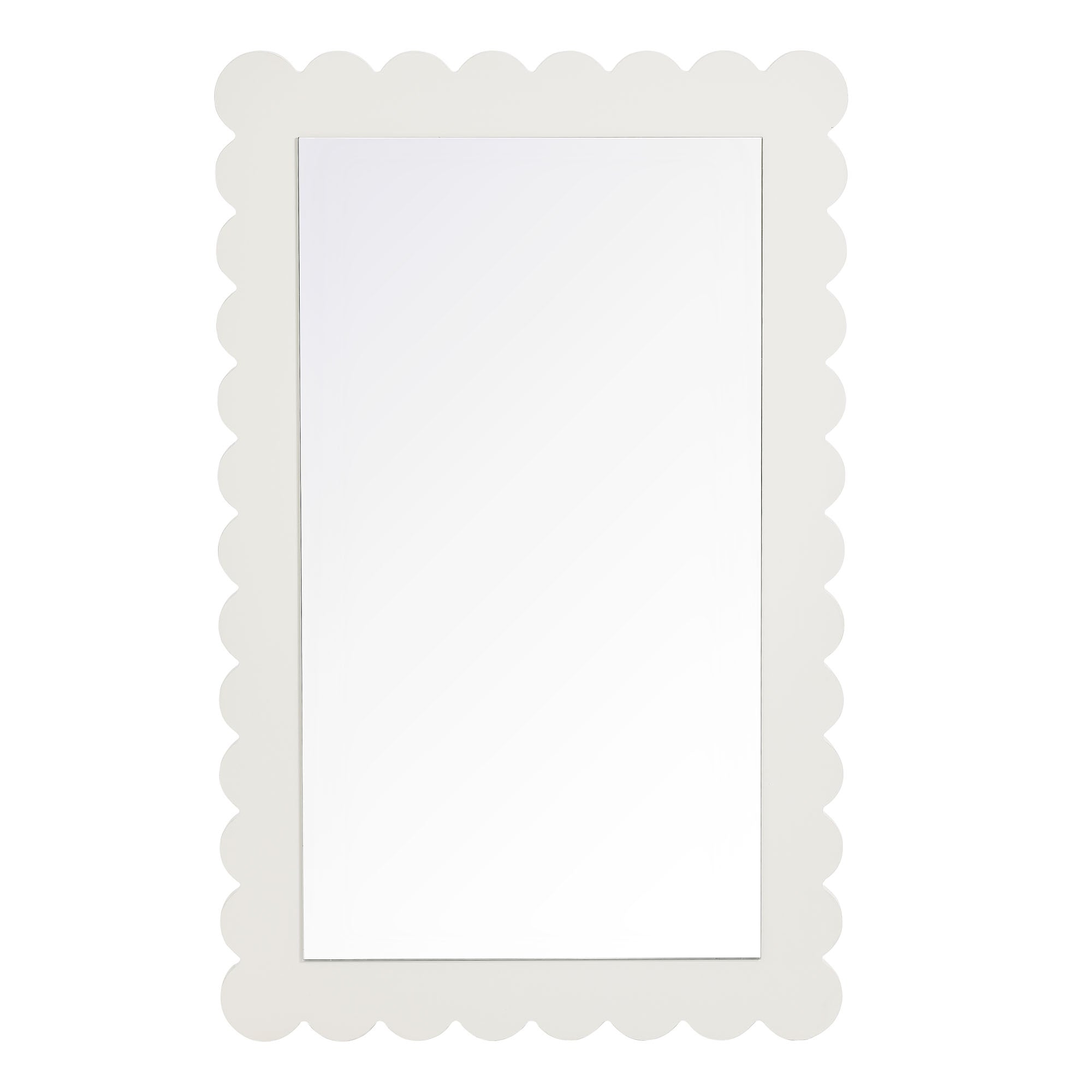 Emmeline Scalloped Rectangle Wall Mirror by Modway - Best Buy Furniture