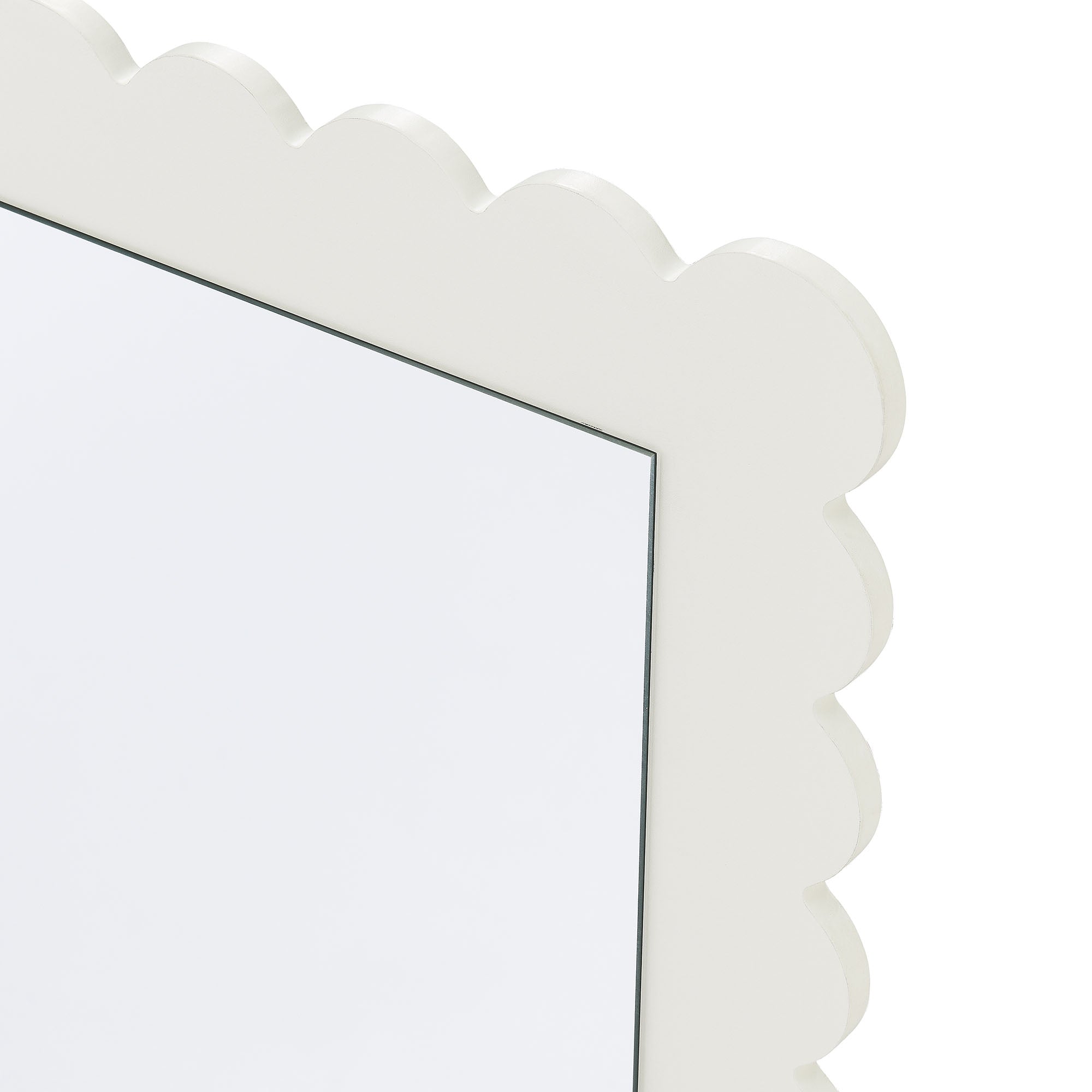 Emmeline Scalloped Rectangle Wall Mirror by Modway - Best Buy Furniture