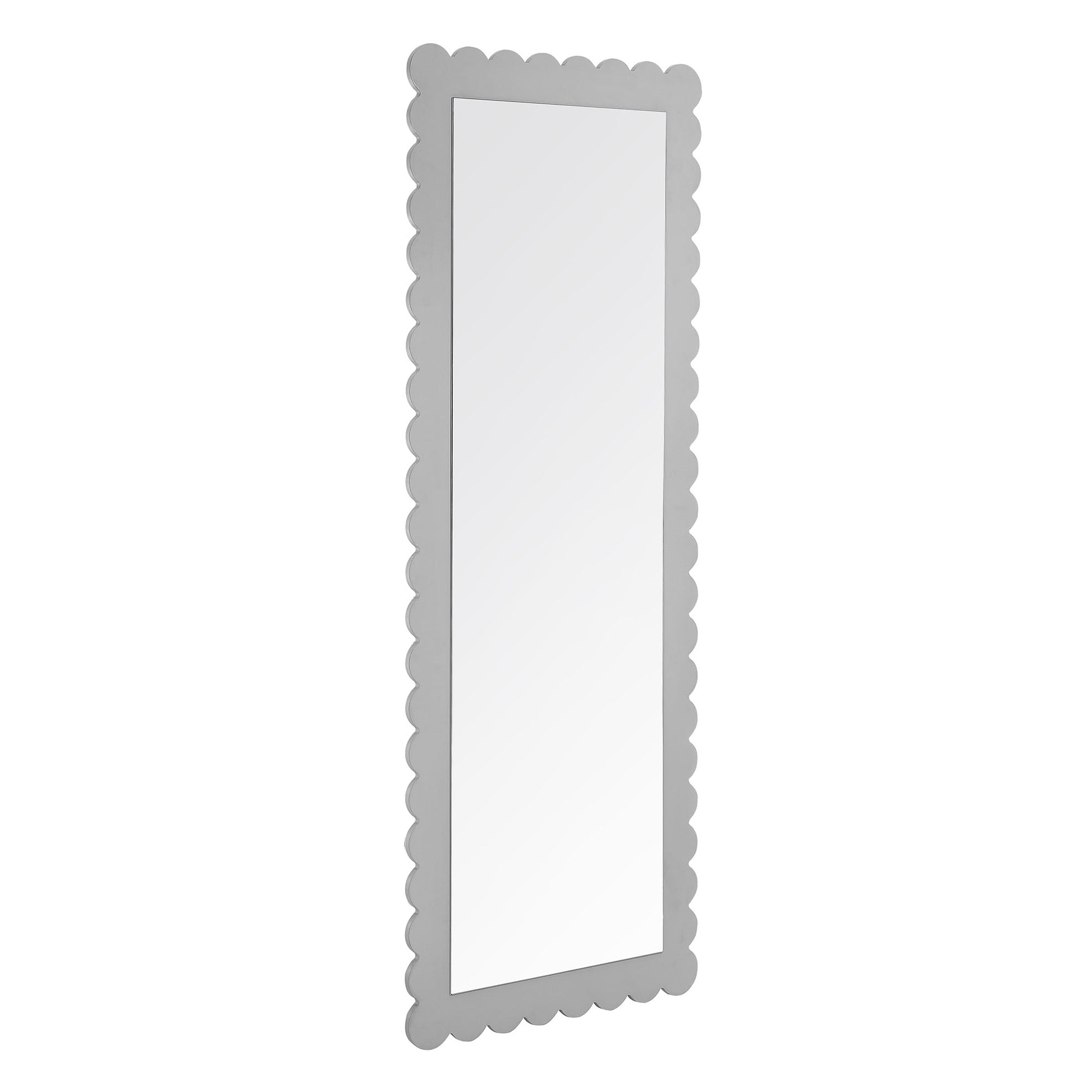 Emmeline Scalloped Rectangle Floor Mirror by Modway - Best Buy Furniture