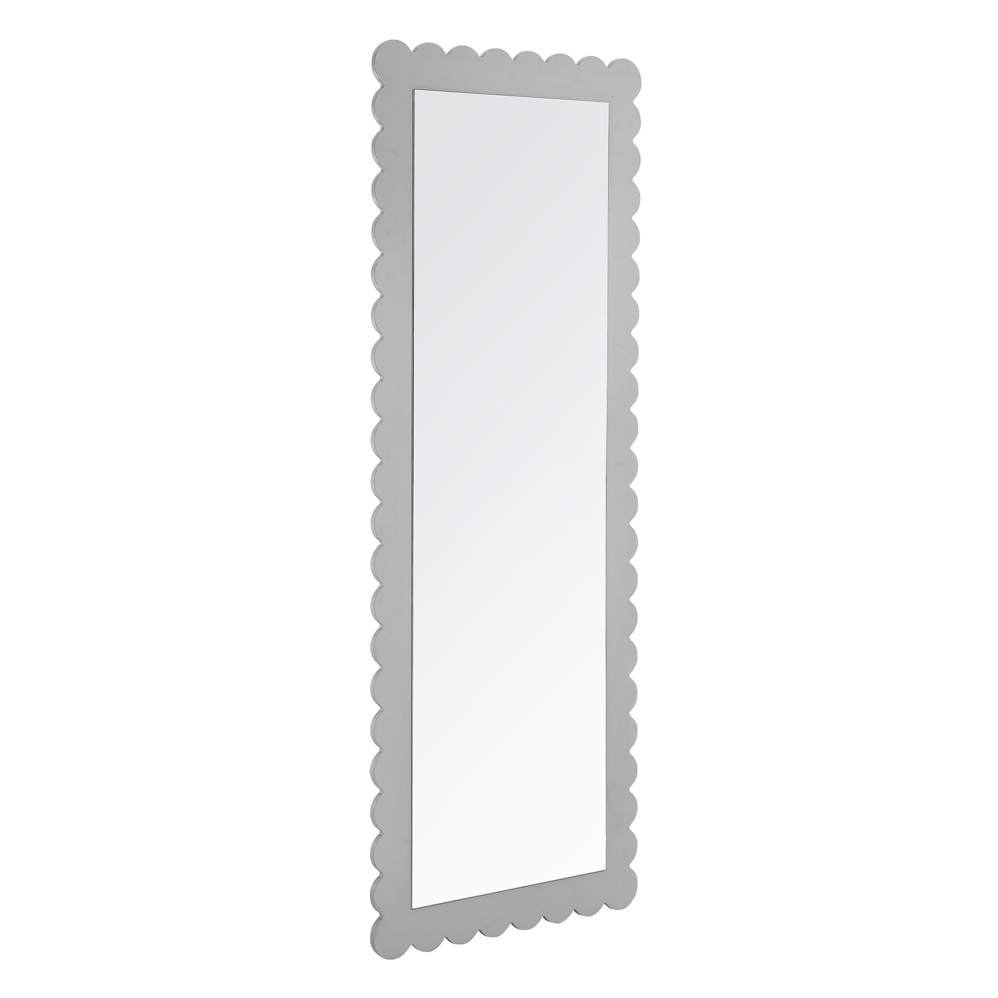 Emmeline Scalloped Rectangle Floor Mirror by Modway - Best Buy Furniture
