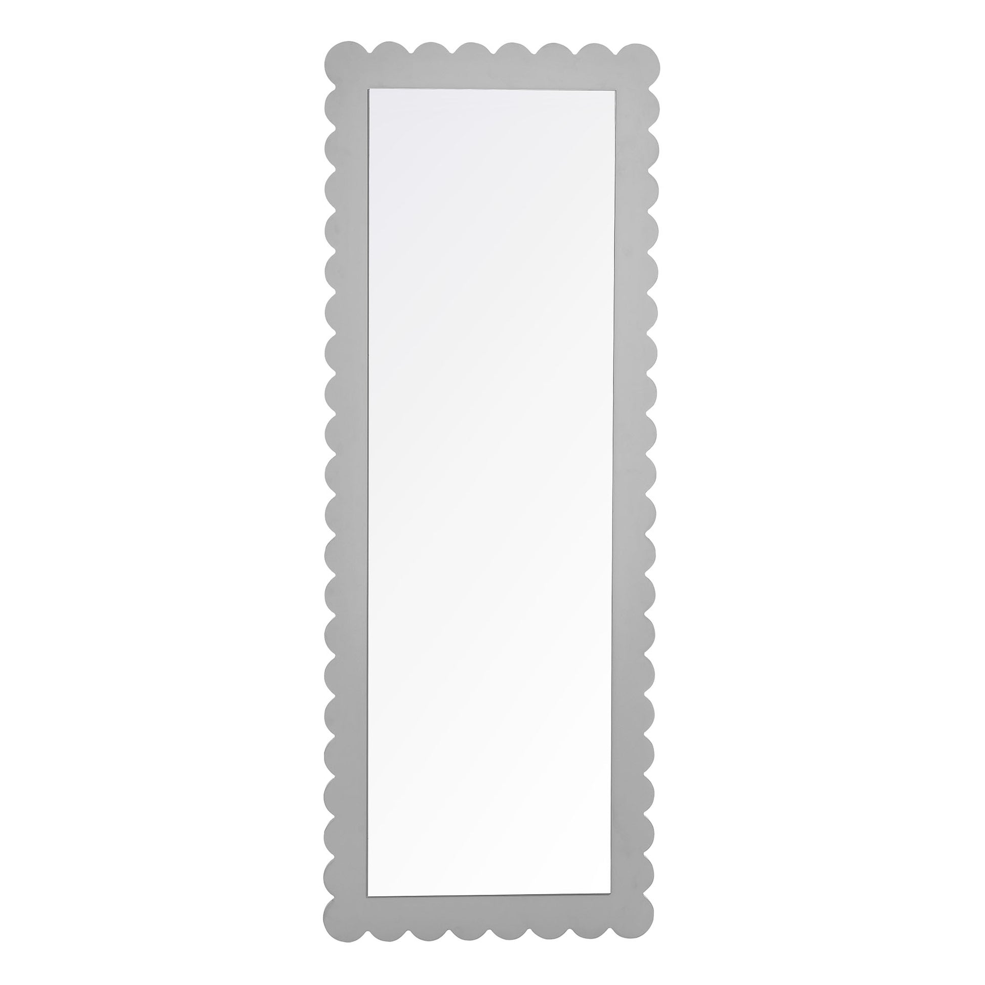 Emmeline Scalloped Rectangle Floor Mirror by Modway - Best Buy Furniture