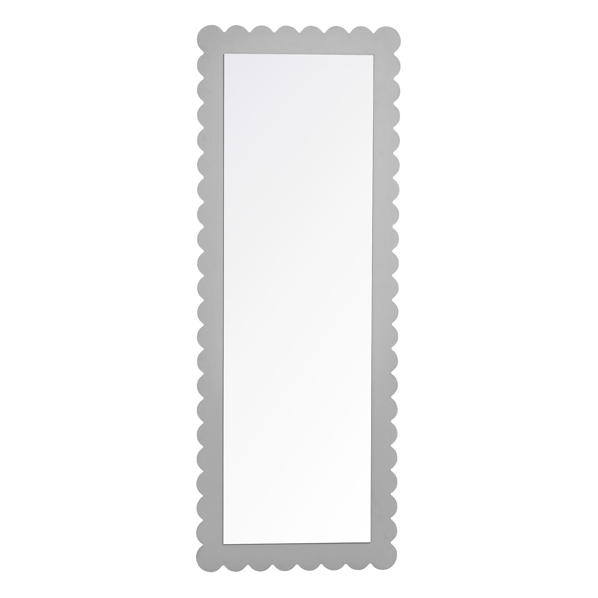 Emmeline Scalloped Rectangle Floor Mirror by Modway - Best Buy Furniture