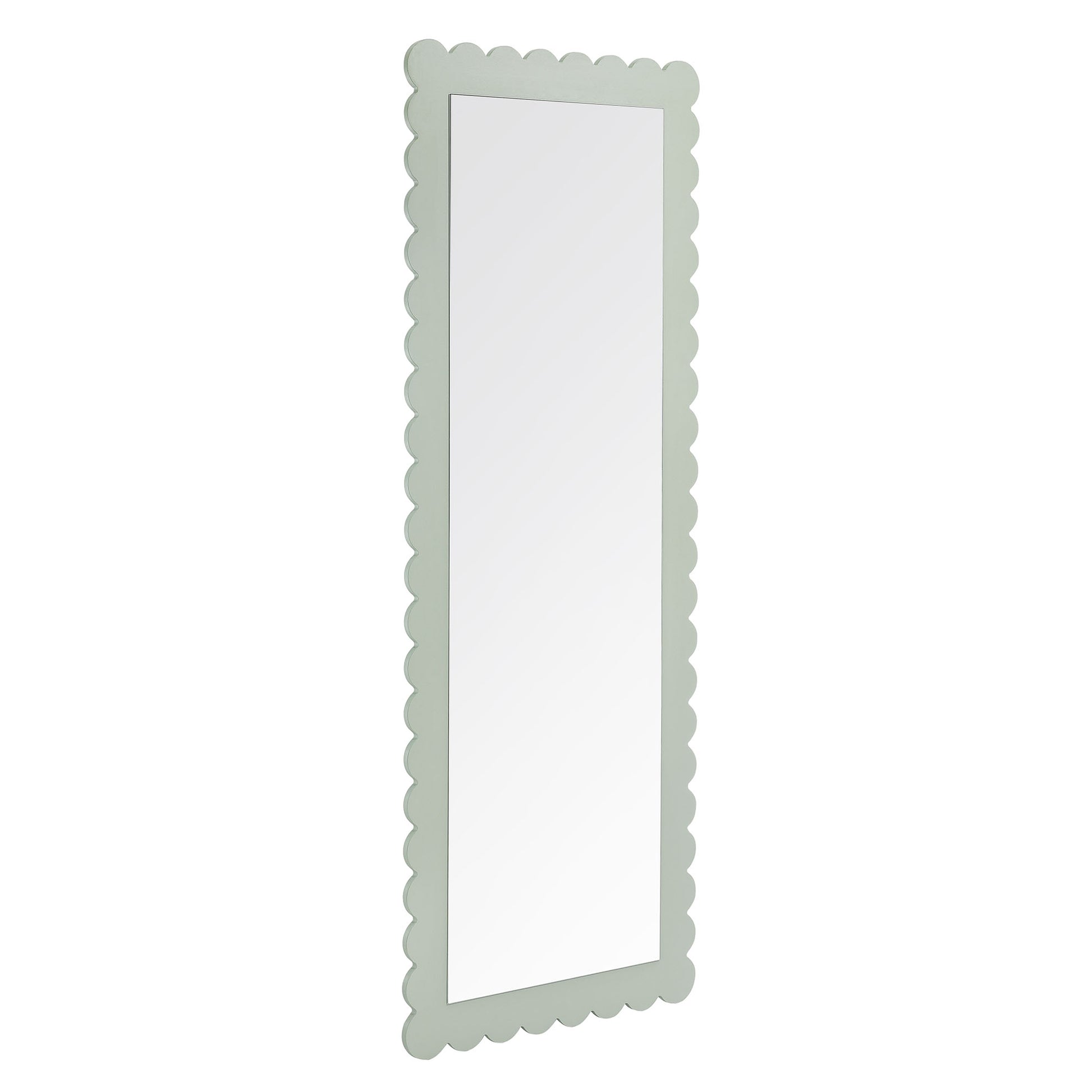 Emmeline Scalloped Rectangle Floor Mirror by Modway - Best Buy Furniture
