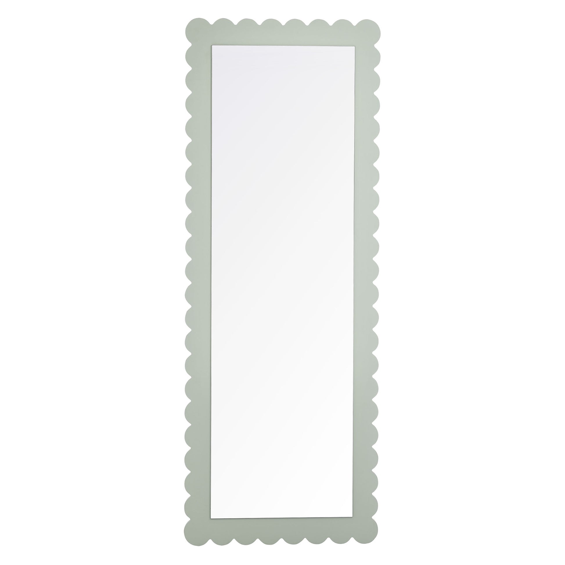 Emmeline Scalloped Rectangle Floor Mirror by Modway - Best Buy Furniture