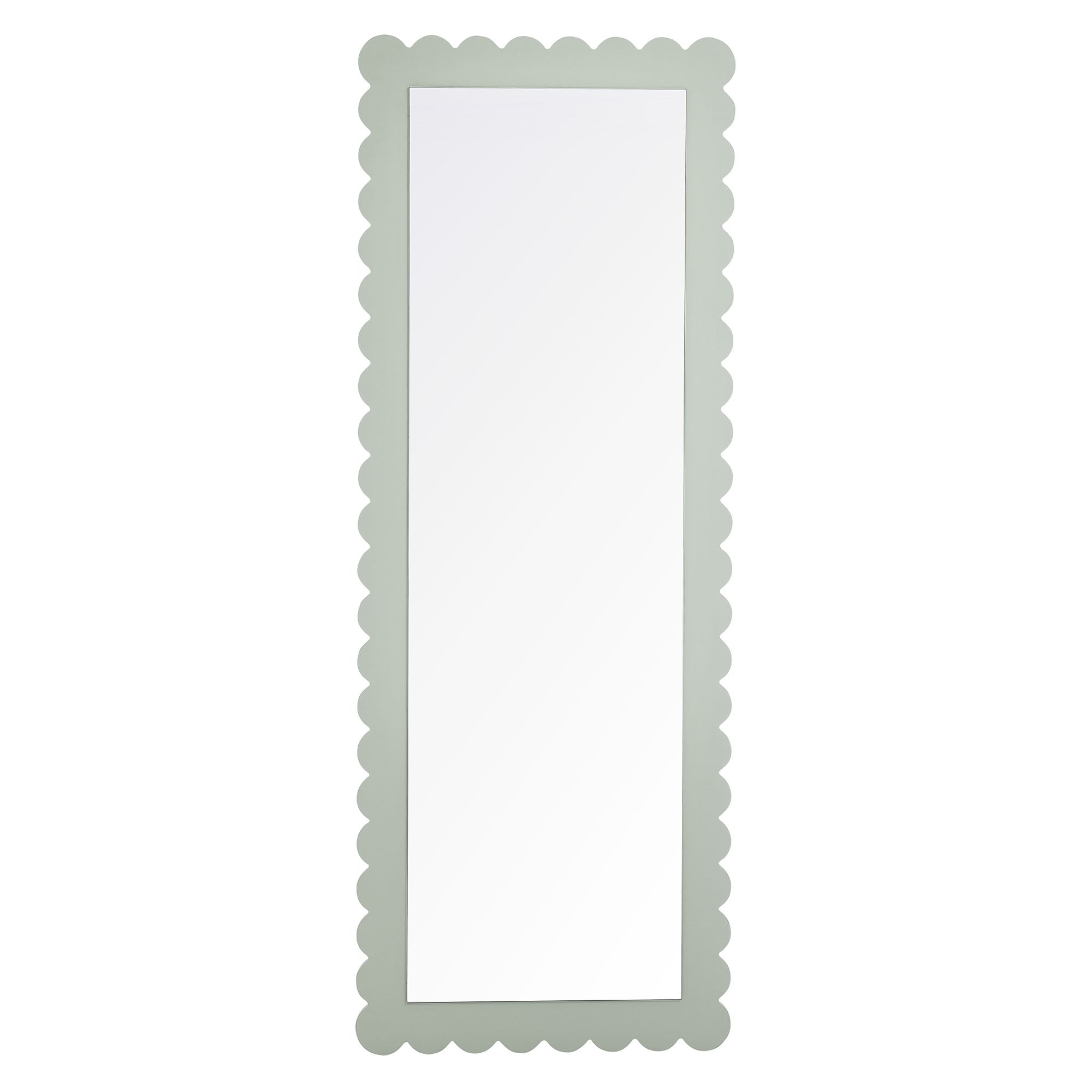 Emmeline Scalloped Rectangle Floor Mirror by Modway - Best Buy Furniture