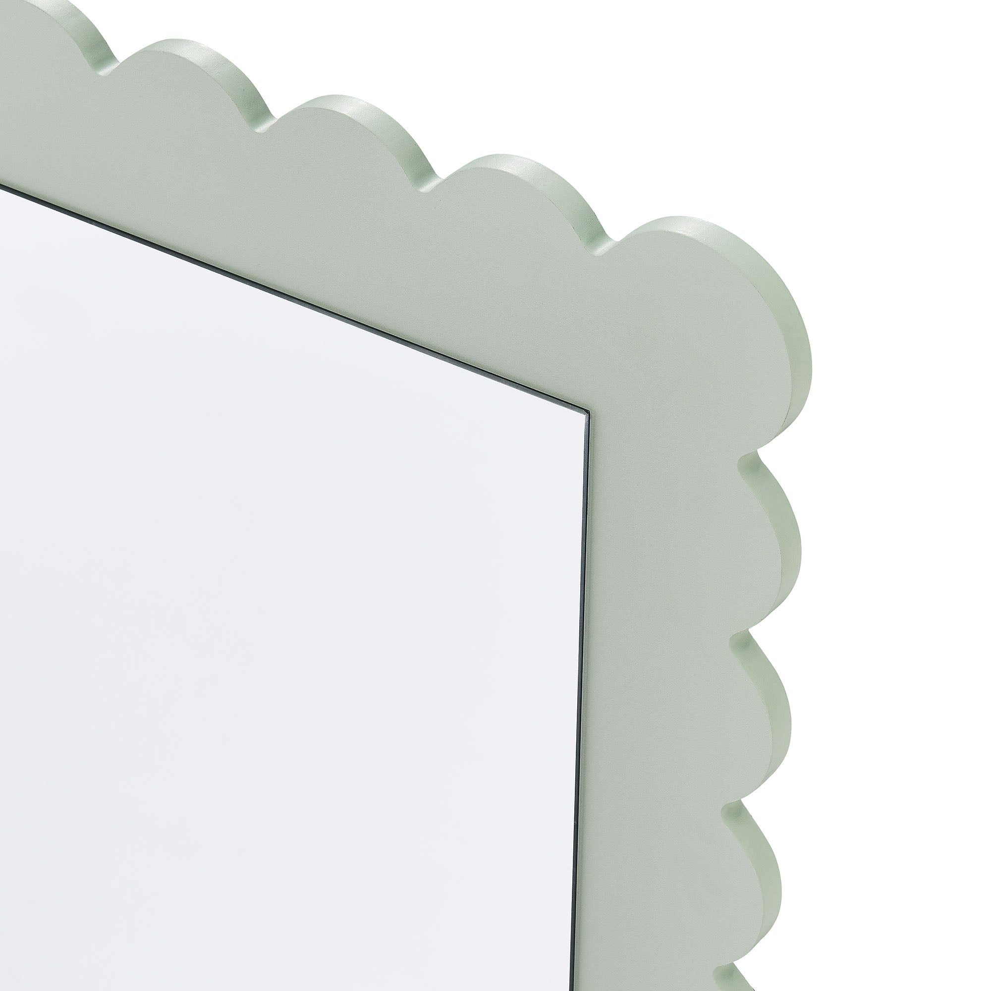 Emmeline Scalloped Rectangle Floor Mirror by Modway - Best Buy Furniture