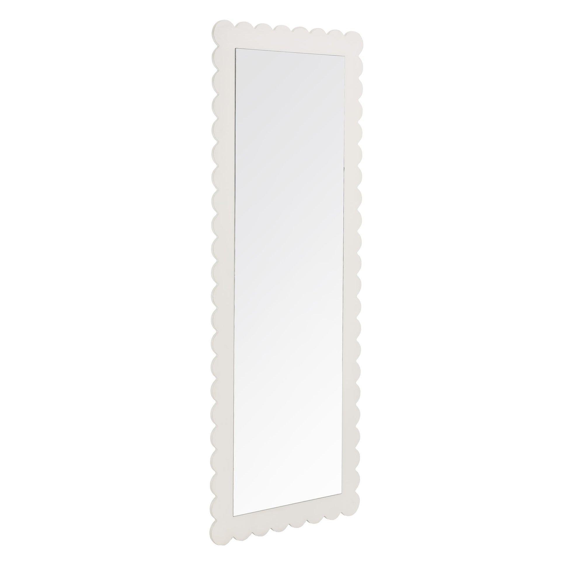 Emmeline Scalloped Rectangle Floor Mirror by Modway - Best Buy Furniture