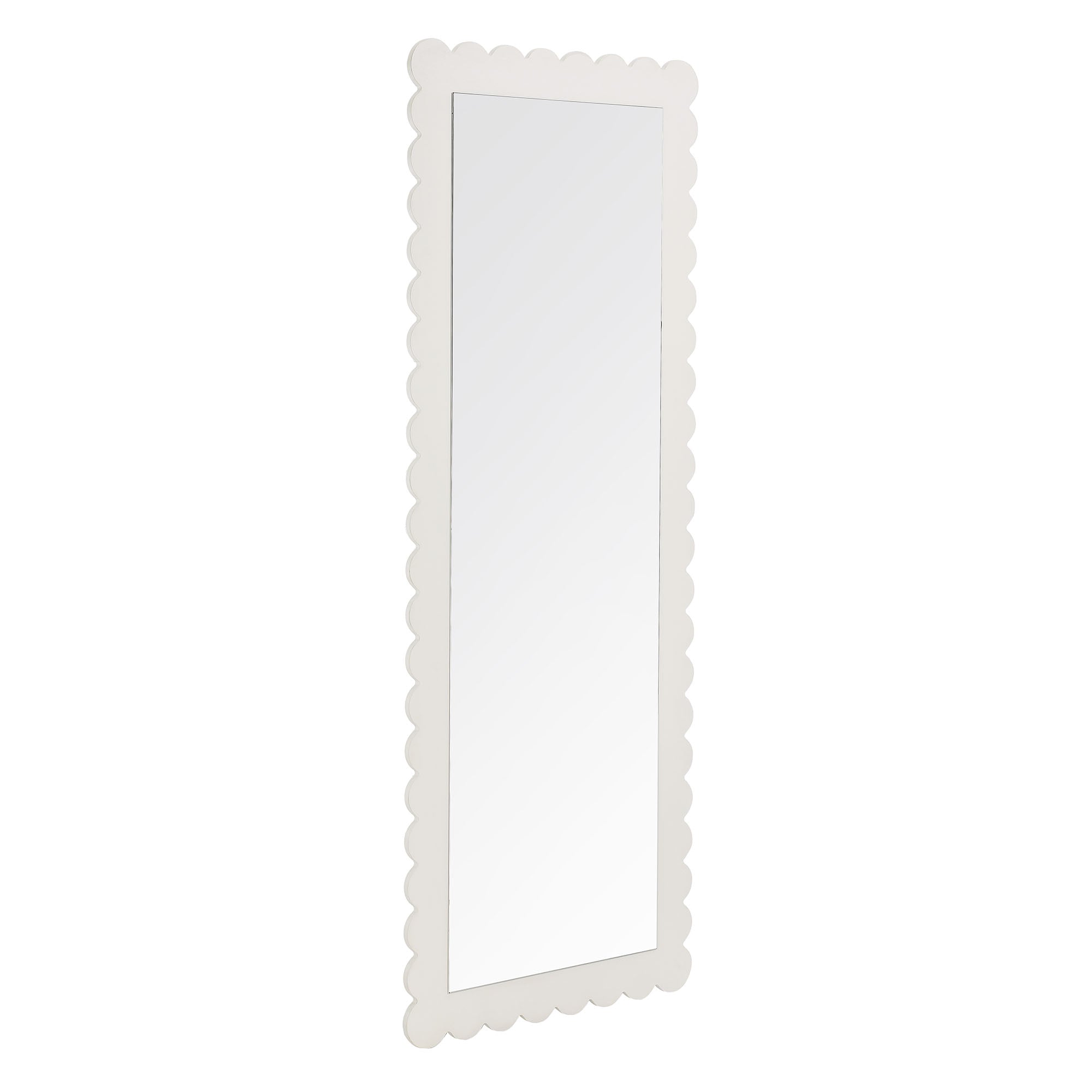 Emmeline Scalloped Rectangle Floor Mirror by Modway - Best Buy Furniture