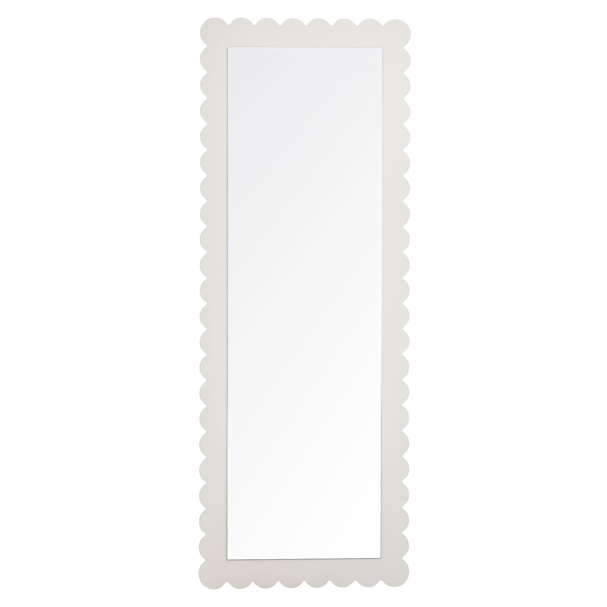 Emmeline Scalloped Rectangle Floor Mirror by Modway - Best Buy Furniture