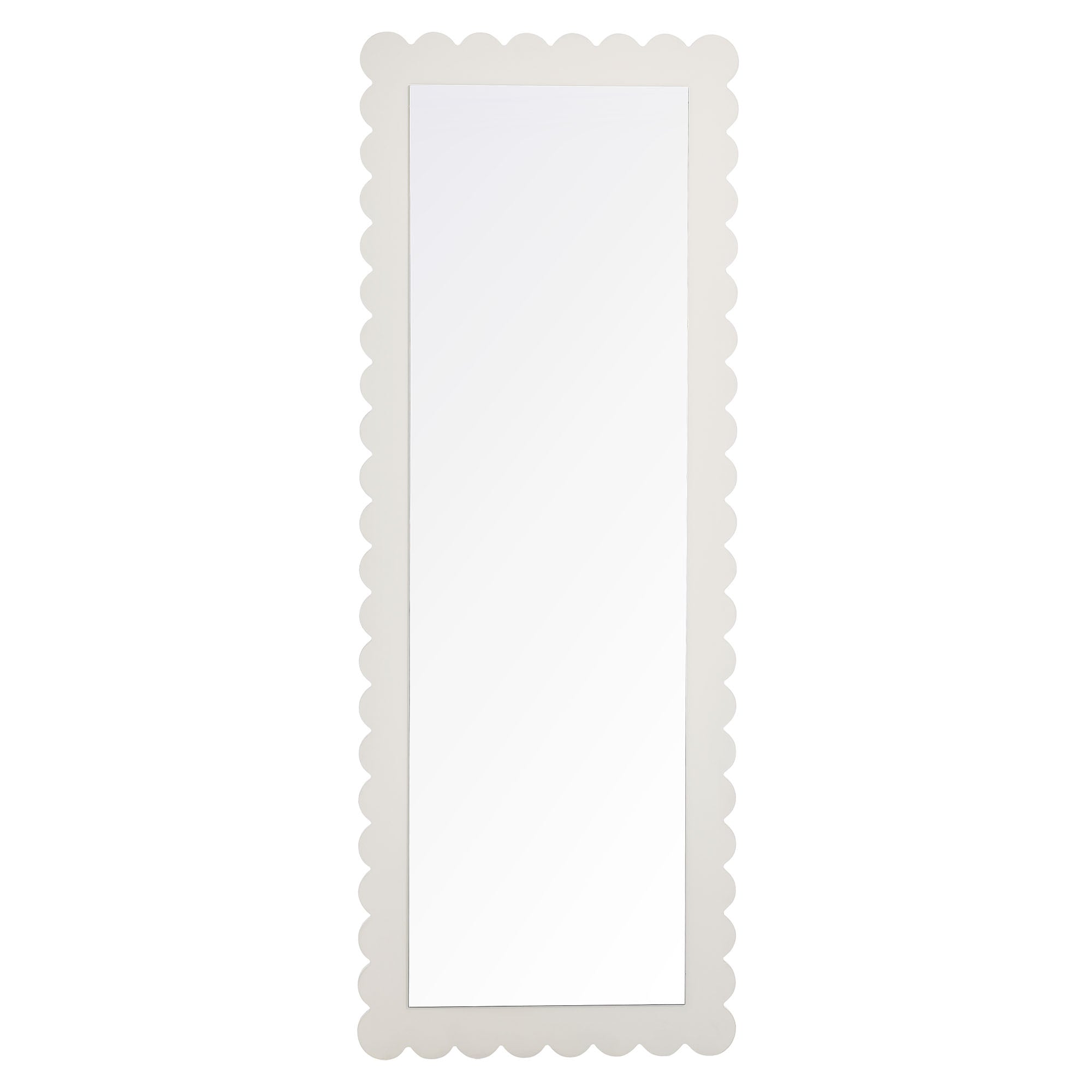 Emmeline Scalloped Rectangle Floor Mirror by Modway - Best Buy Furniture