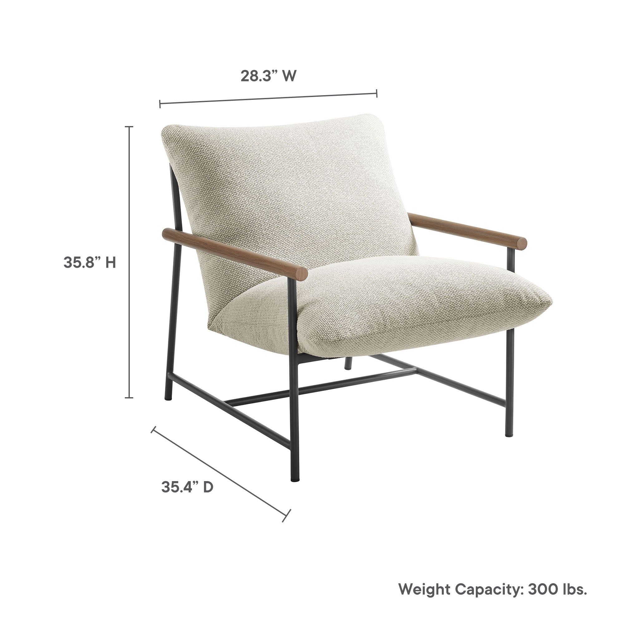 Raya Outdoor Patio Boucle Sling Lounge Chair by Modway - Best Buy Furniture