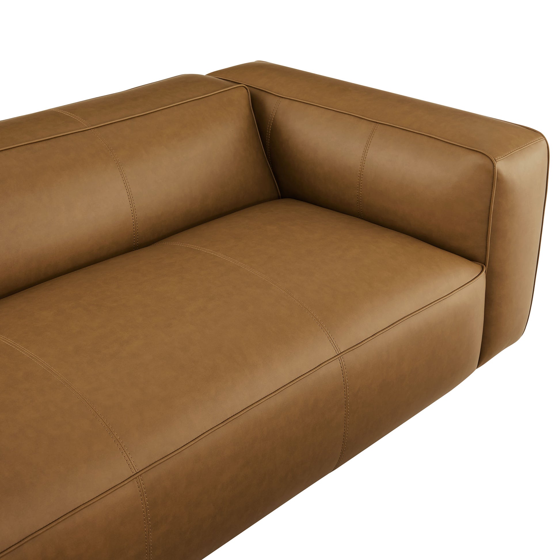 Auren Upholstered Vegan Leather Sofa by Modway - Best Buy Furniture