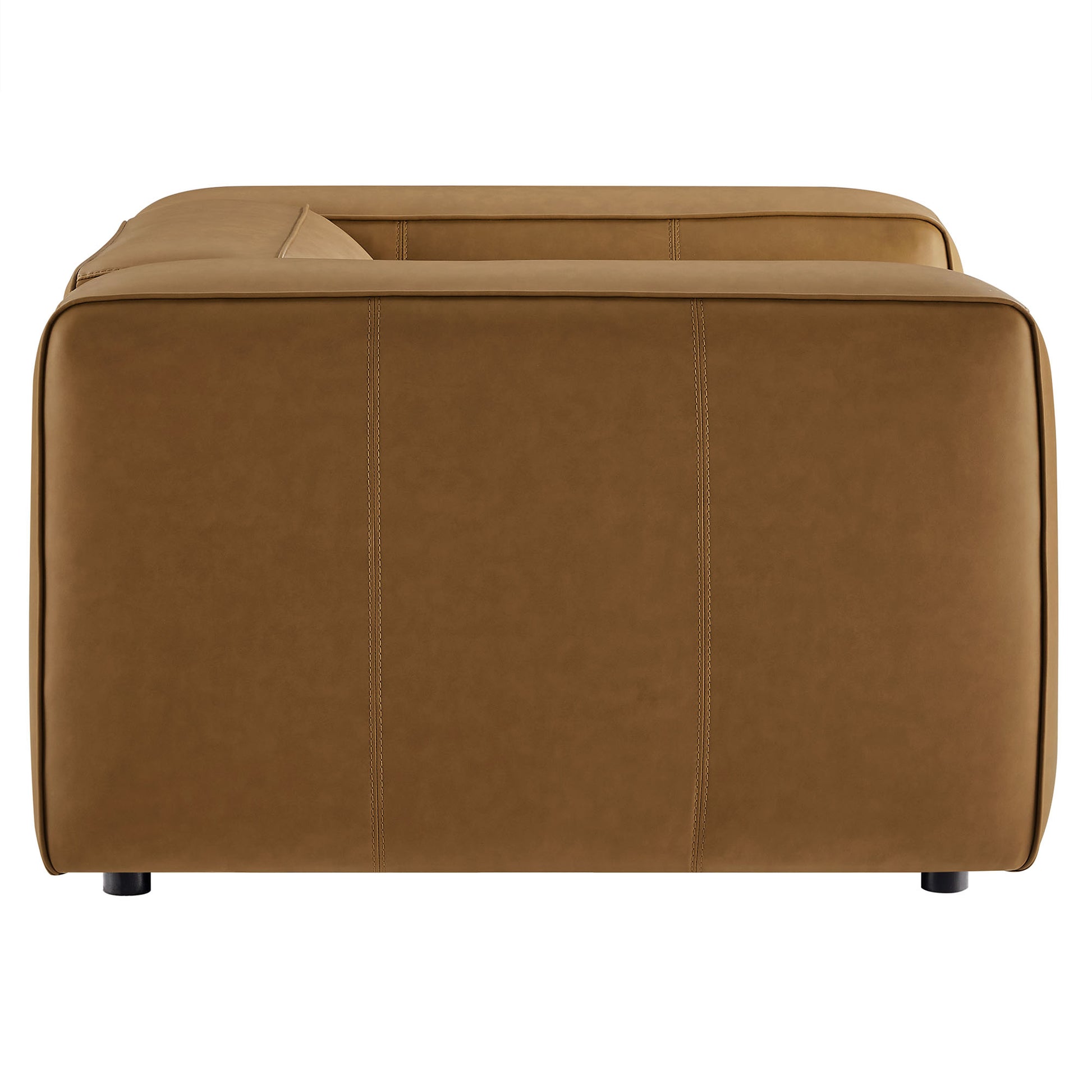 Auren Upholstered Vegan Leather Modular Armchair by Modway - Best Buy Furniture