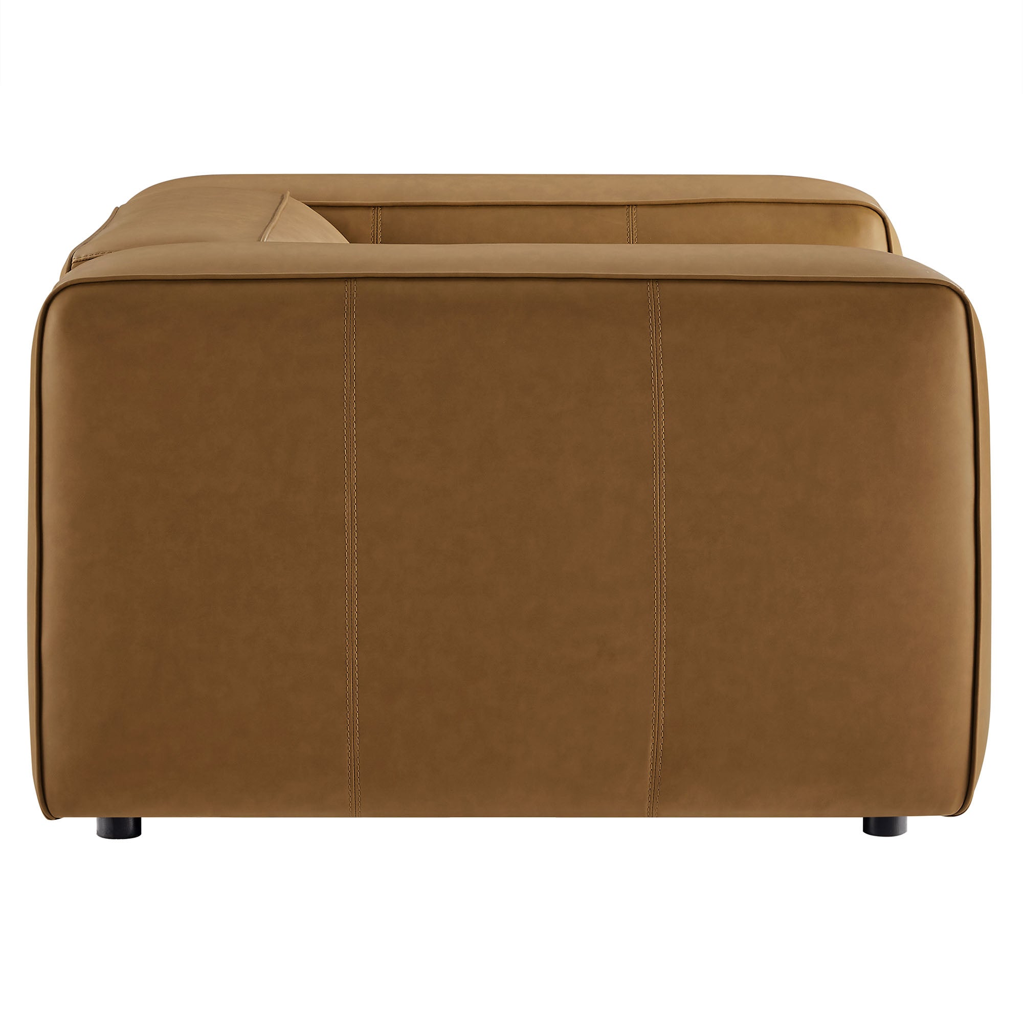 Auren Upholstered Vegan Leather Modular Armchair by Modway - Best Buy Furniture