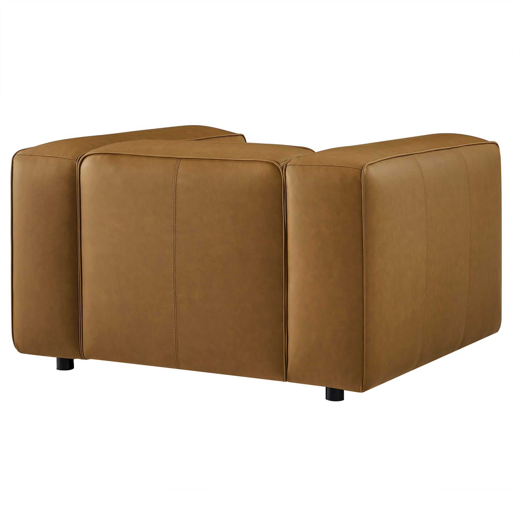 Auren Upholstered Vegan Leather Modular Armchair by Modway - Best Buy Furniture