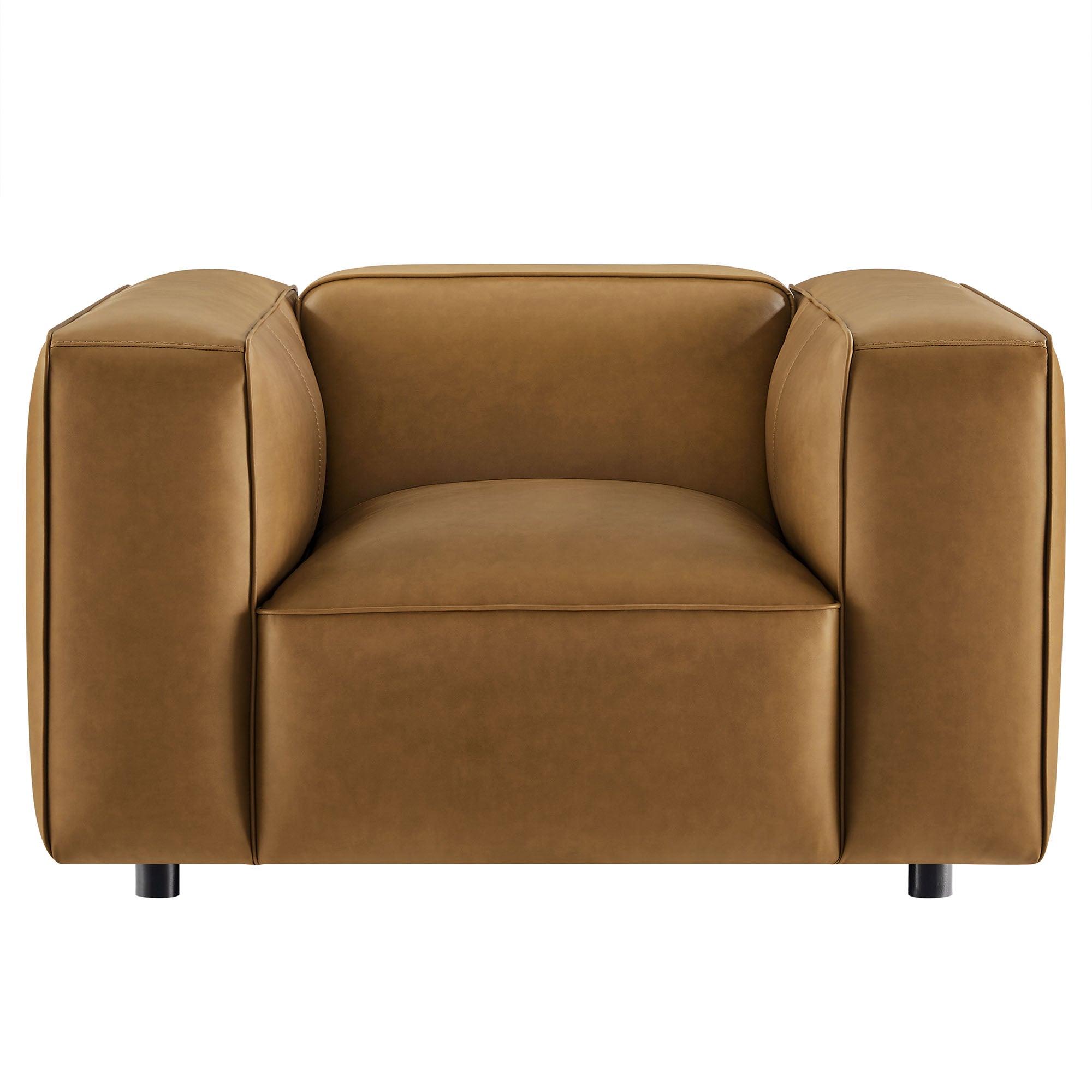 Auren Upholstered Vegan Leather Modular Armchair by Modway - Best Buy Furniture