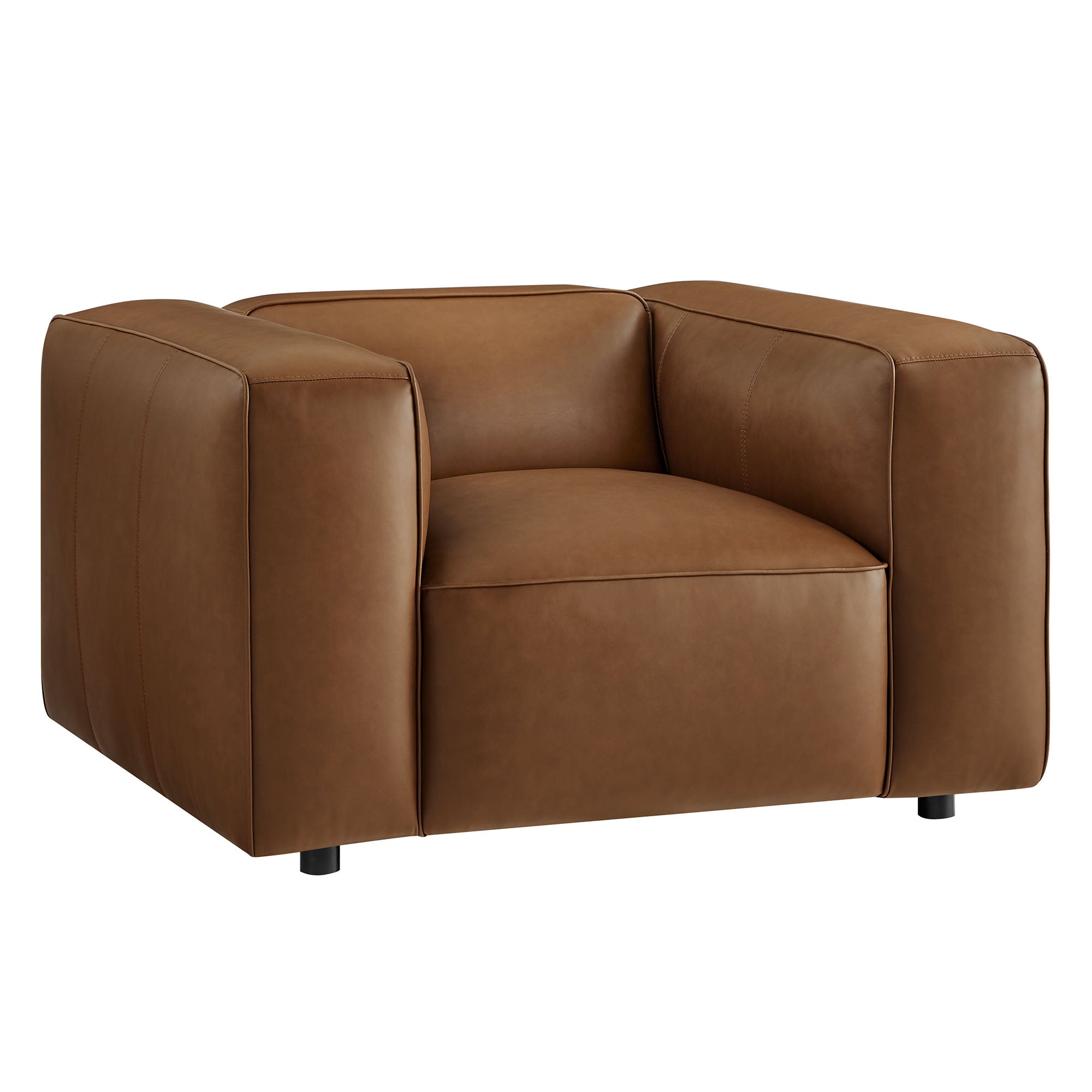 Auren Upholstered Vegan Leather Modular Armchair by Modway - Best Buy Furniture