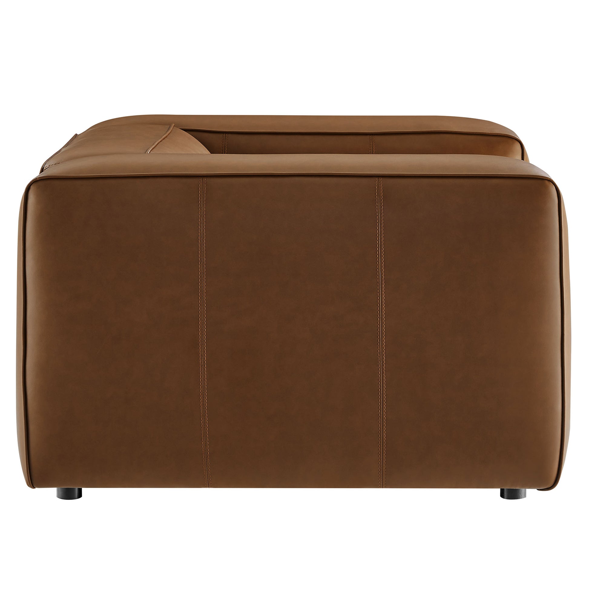 Auren Upholstered Vegan Leather Modular Armchair by Modway - Best Buy Furniture