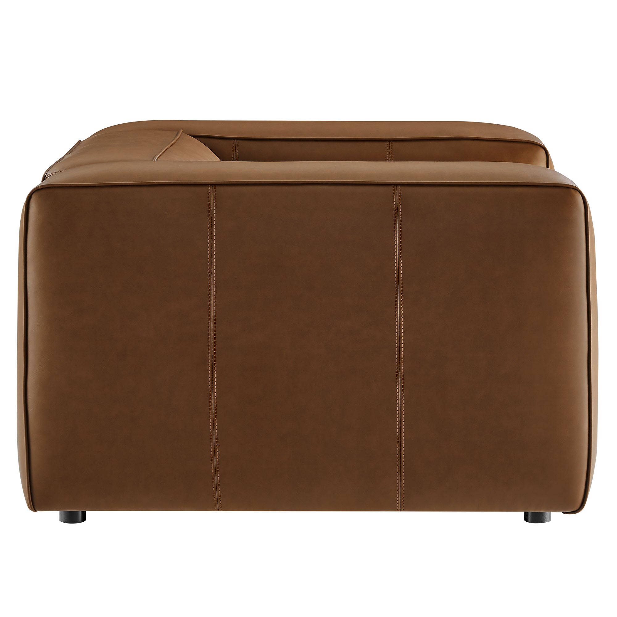 Auren Upholstered Vegan Leather Modular Armchair by Modway - Best Buy Furniture