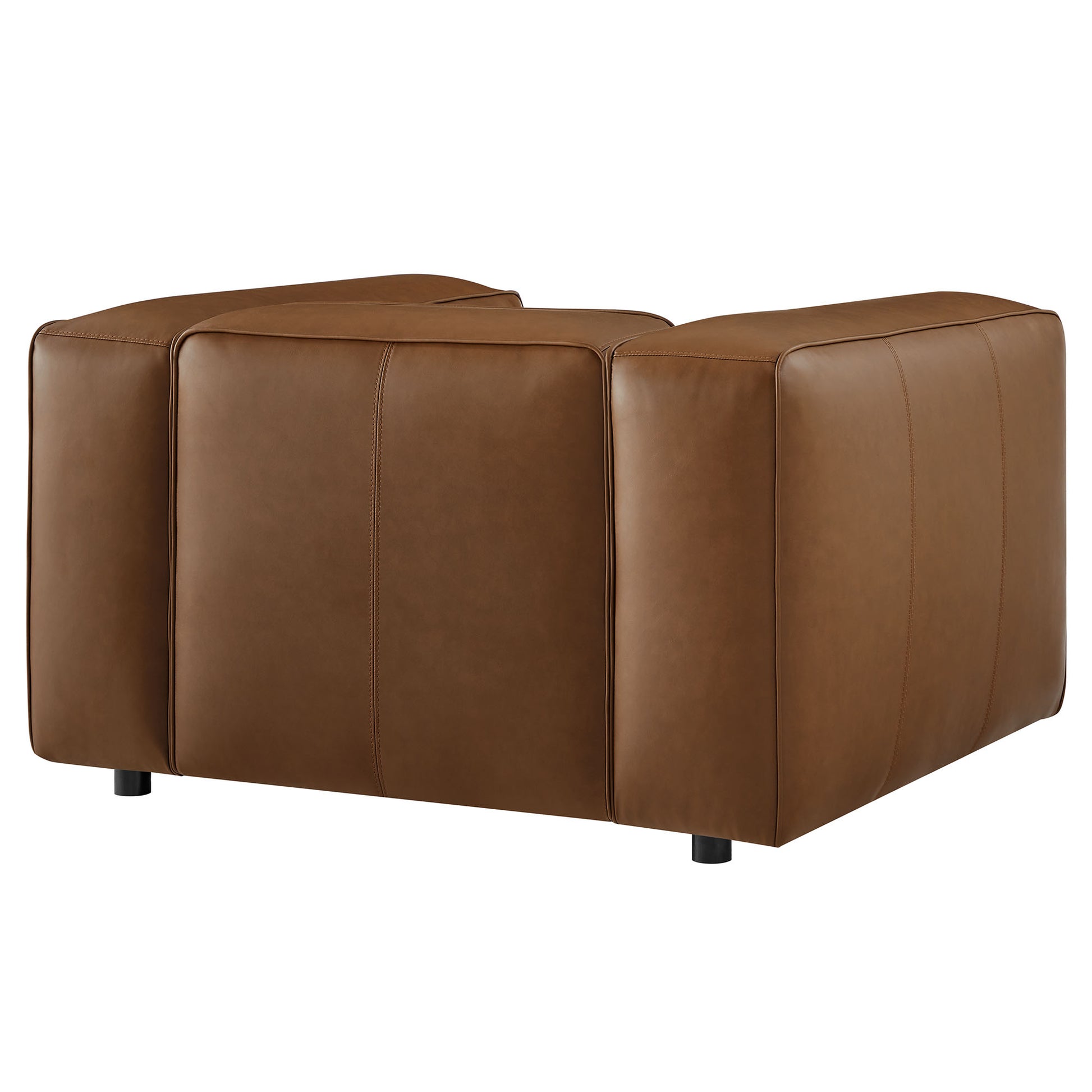 Auren Upholstered Vegan Leather Modular Armchair by Modway - Best Buy Furniture