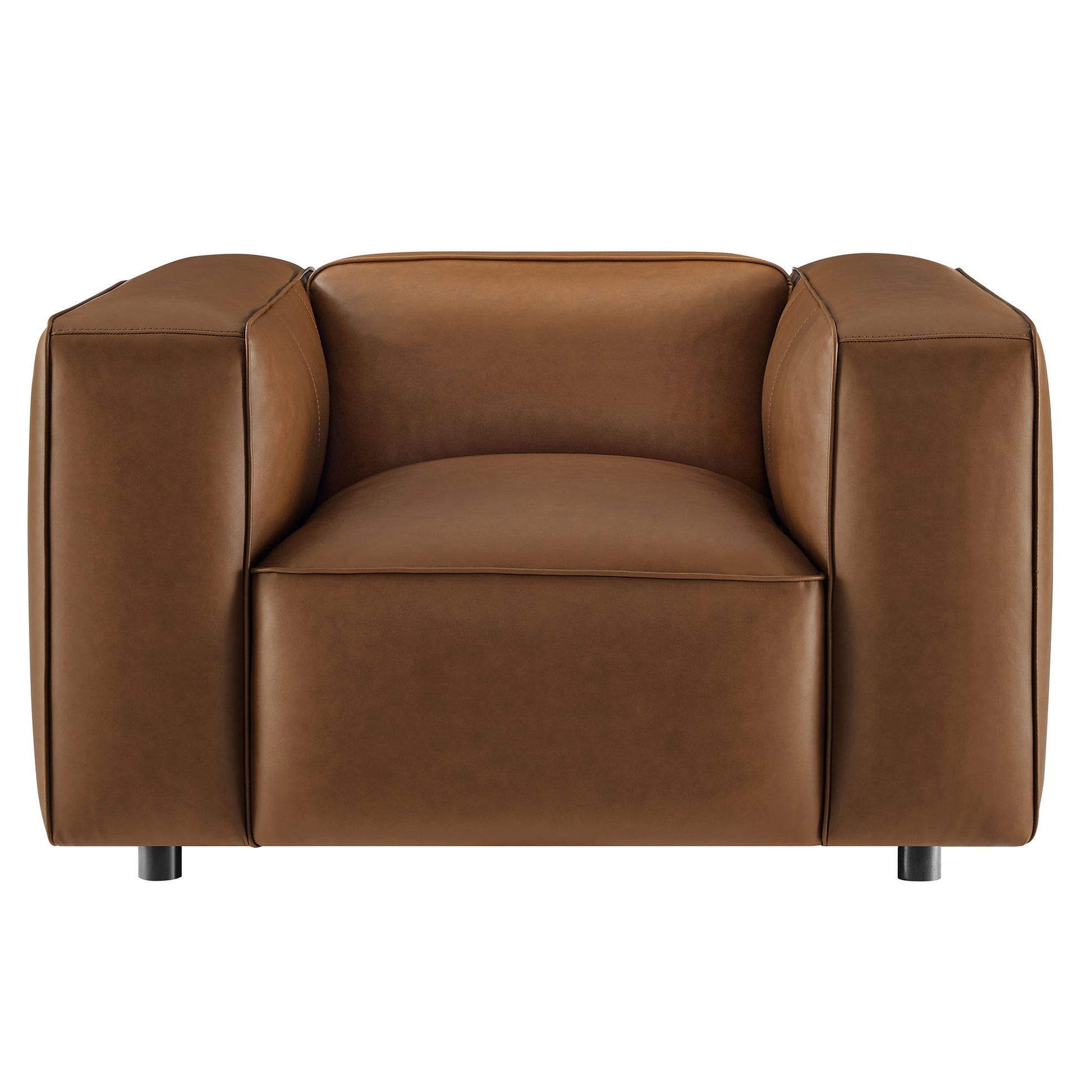 Auren Upholstered Vegan Leather Modular Armchair by Modway - Best Buy Furniture