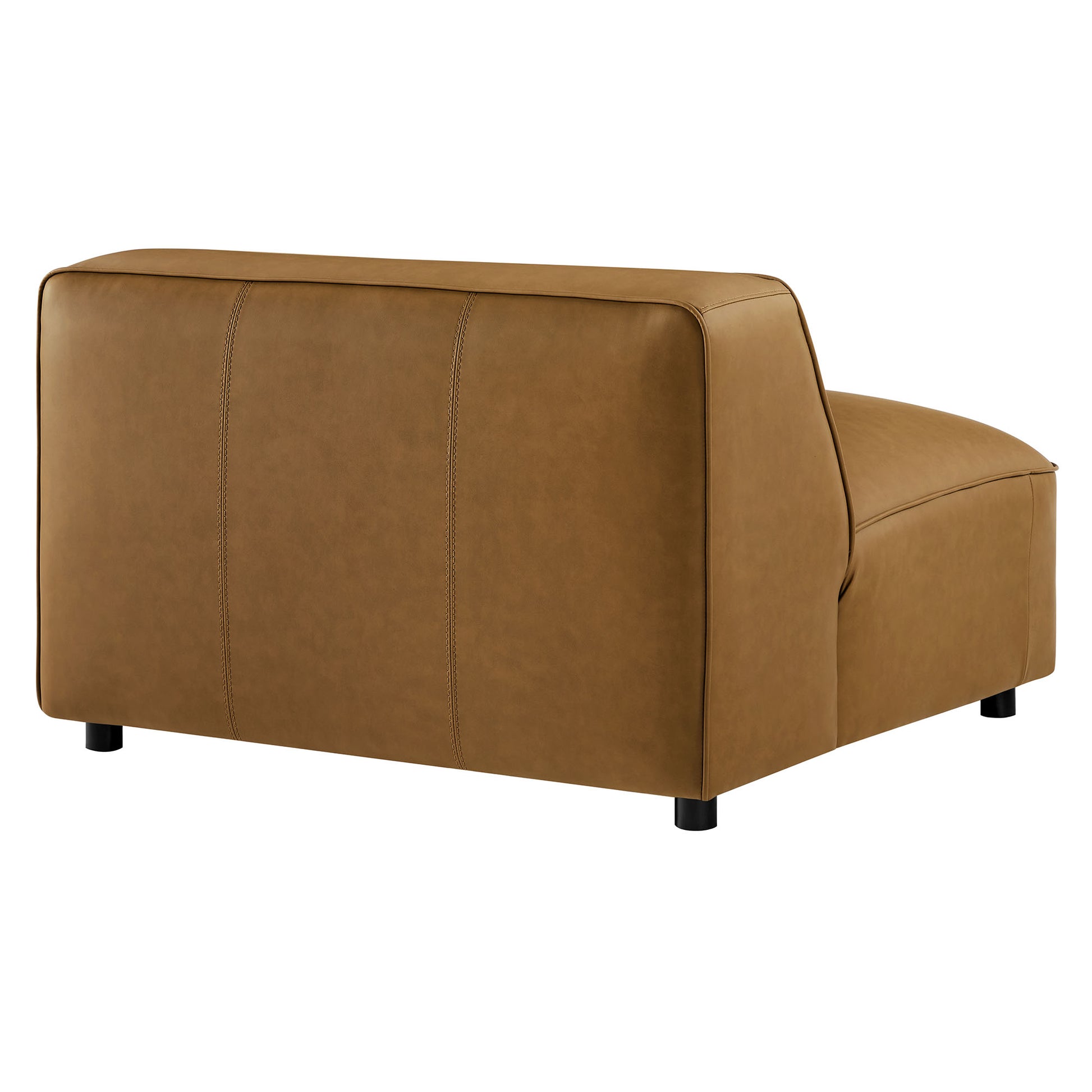 Auren Upholstered Vegan Leather Modular Armless Chair by Modway - Best Buy Furniture