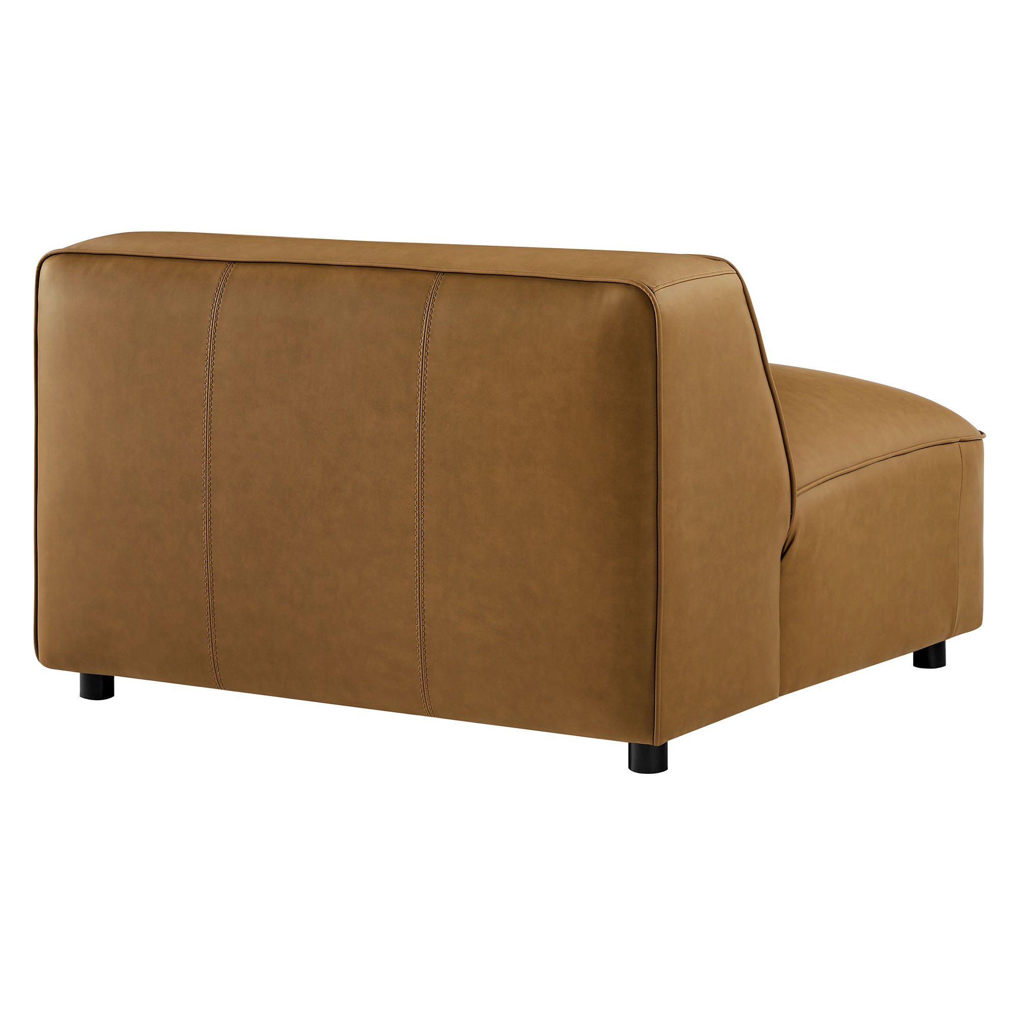 Auren Upholstered Vegan Leather Modular Armless Chair by Modway - Best Buy Furniture