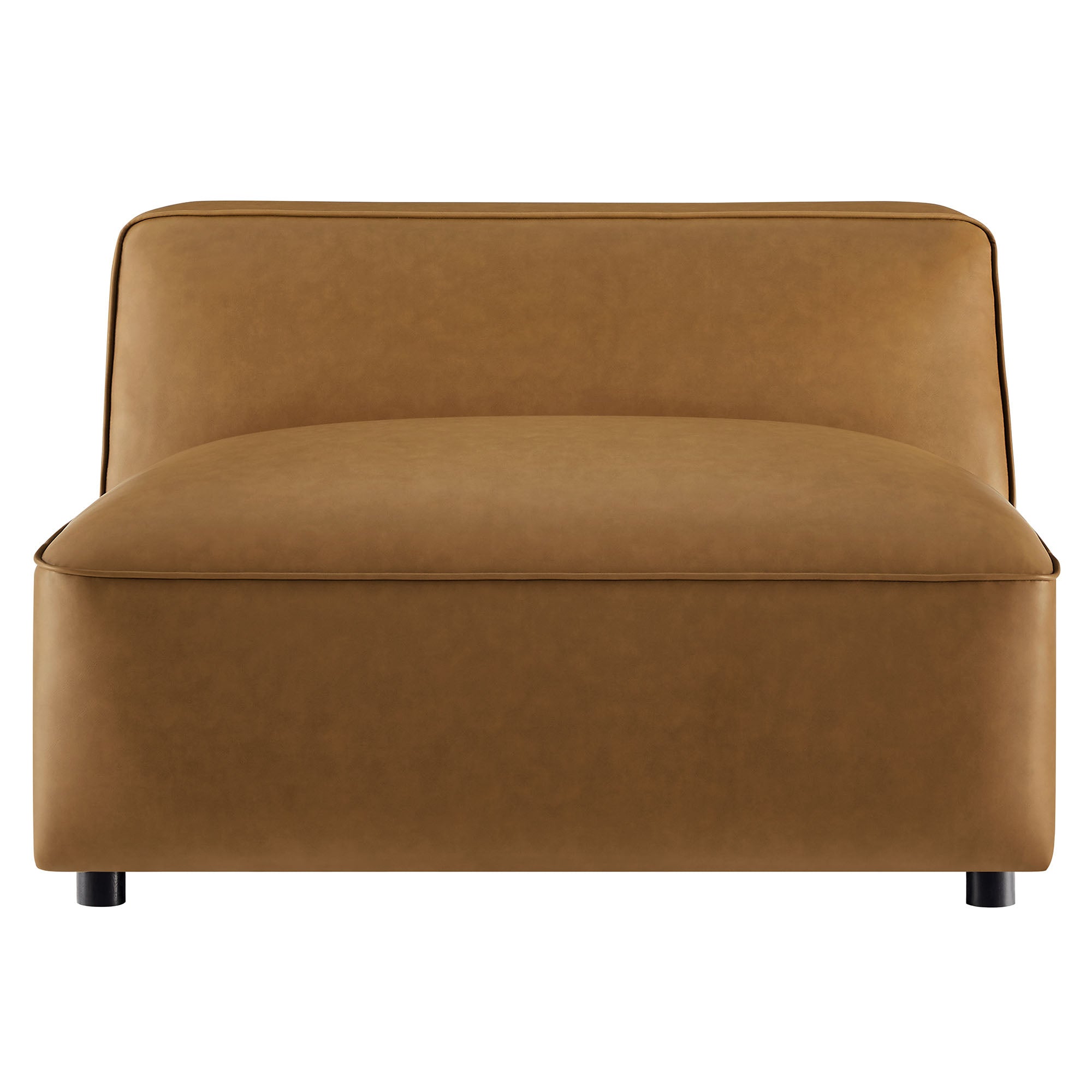 Auren Upholstered Vegan Leather Modular Armless Chair by Modway - Best Buy Furniture