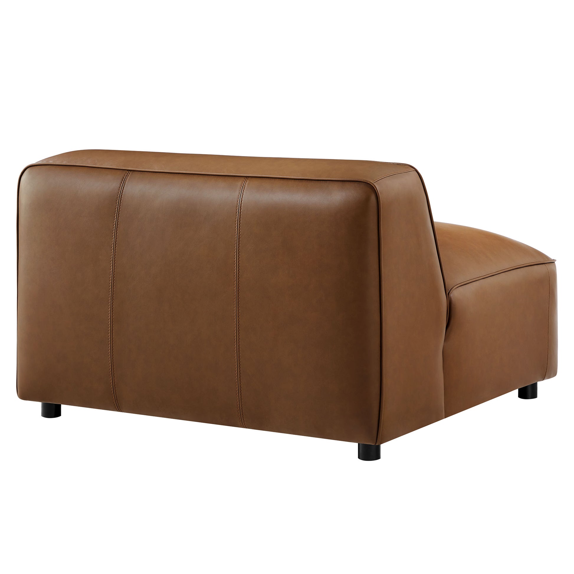 Auren Upholstered Vegan Leather Modular Armless Chair by Modway - Best Buy Furniture