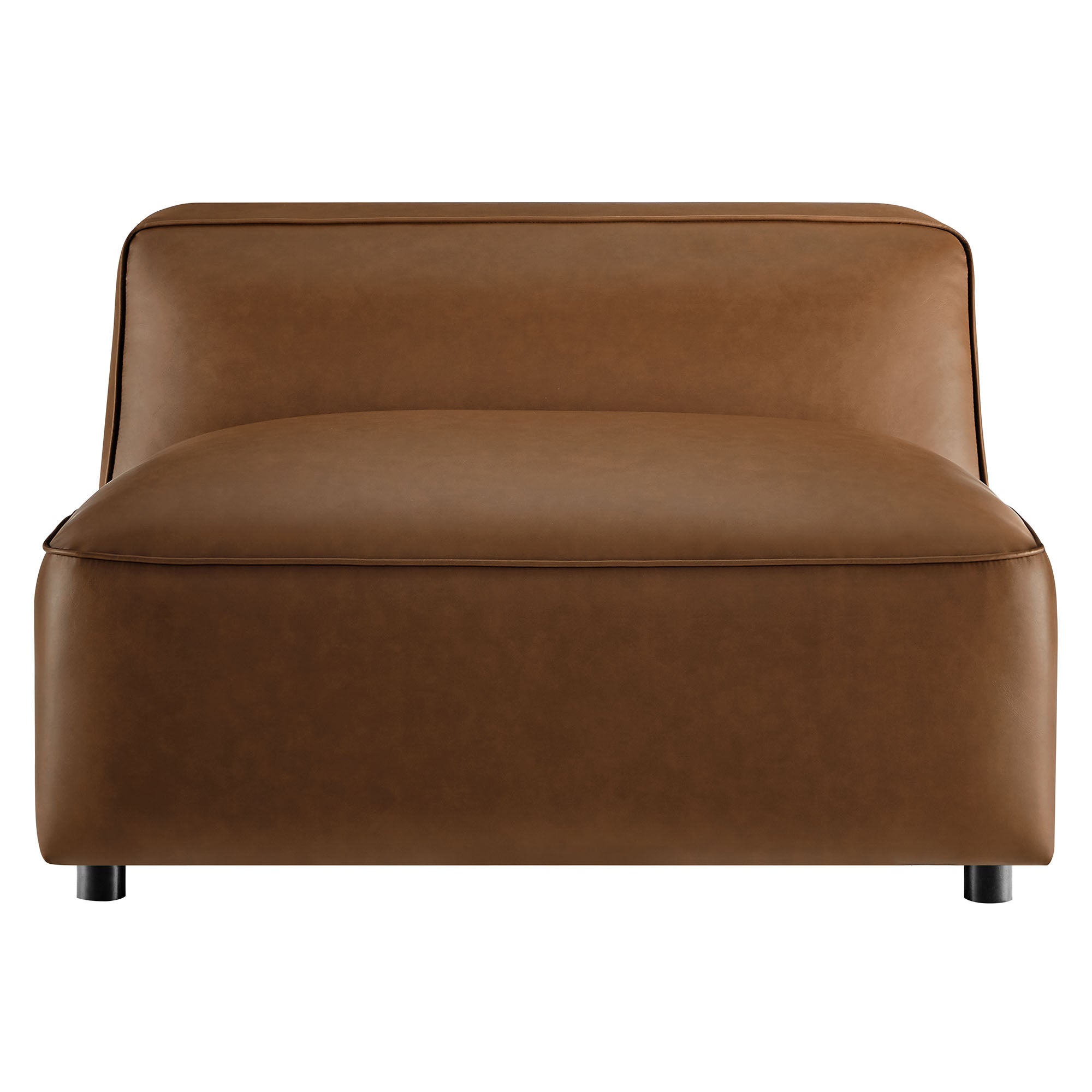 Auren Upholstered Vegan Leather Modular Armless Chair by Modway - Best Buy Furniture