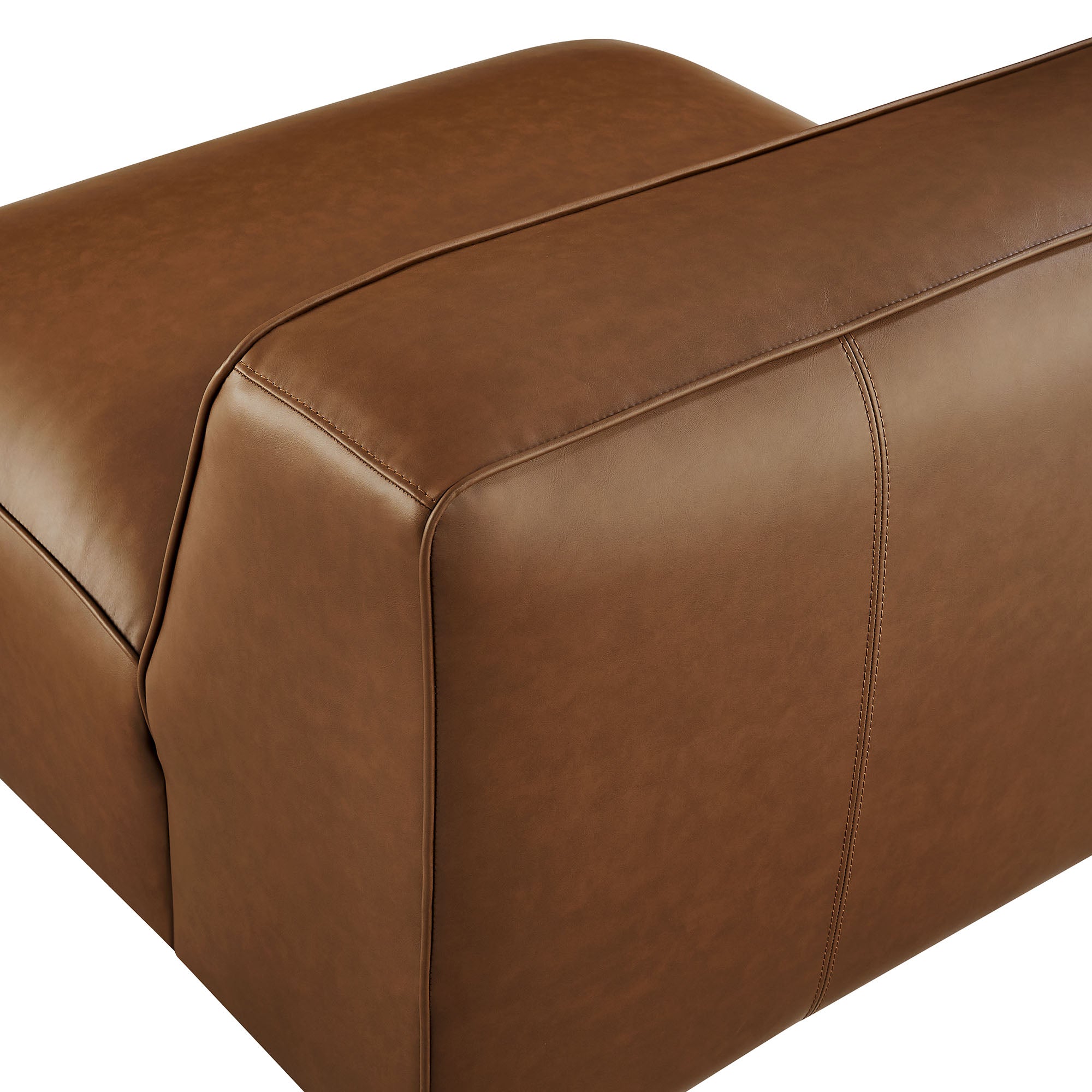 Auren Upholstered Vegan Leather Modular Armless Chair by Modway - Best Buy Furniture