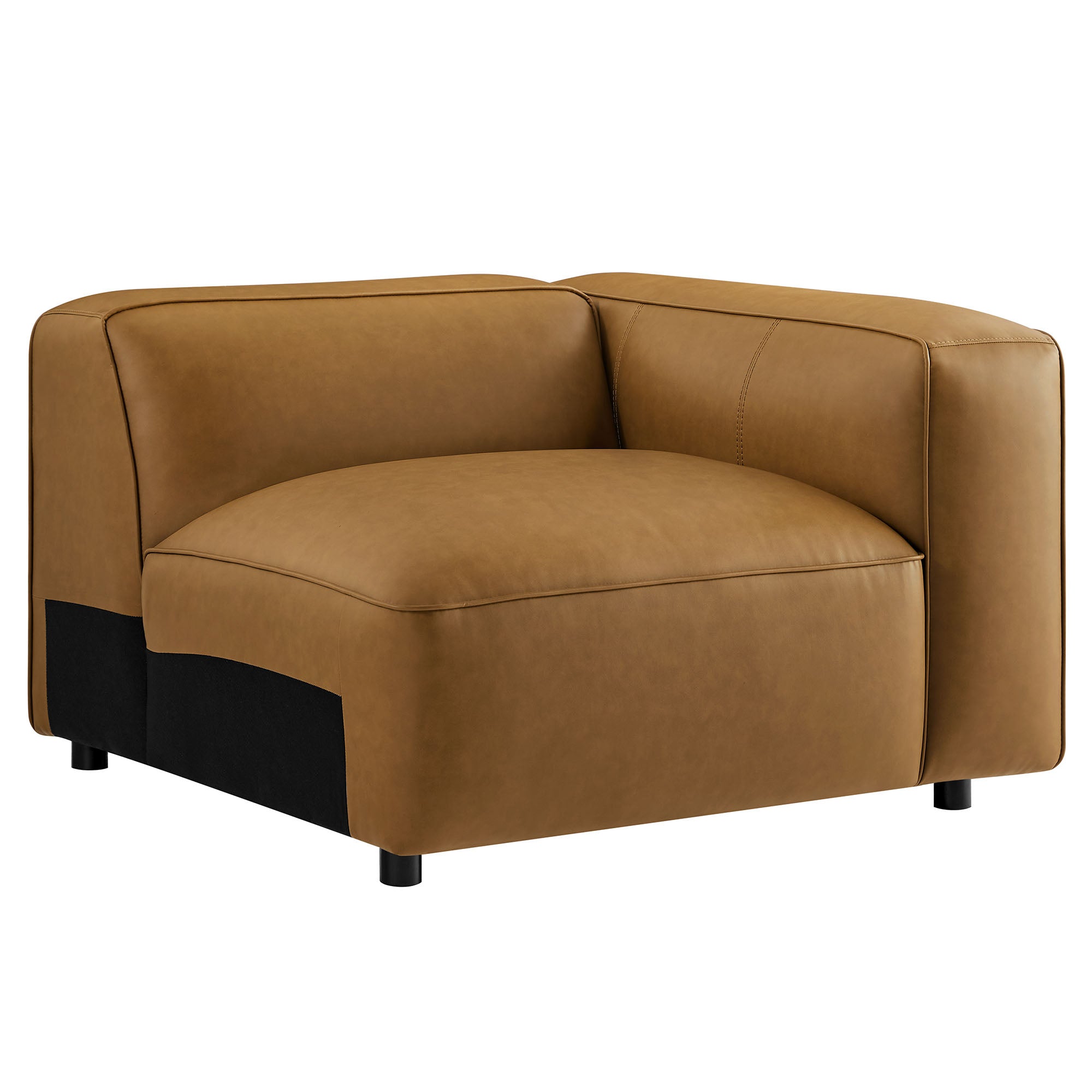 Auren Upholstered Vegan Leather Modular Right Armchair by Modway - Best Buy Furniture