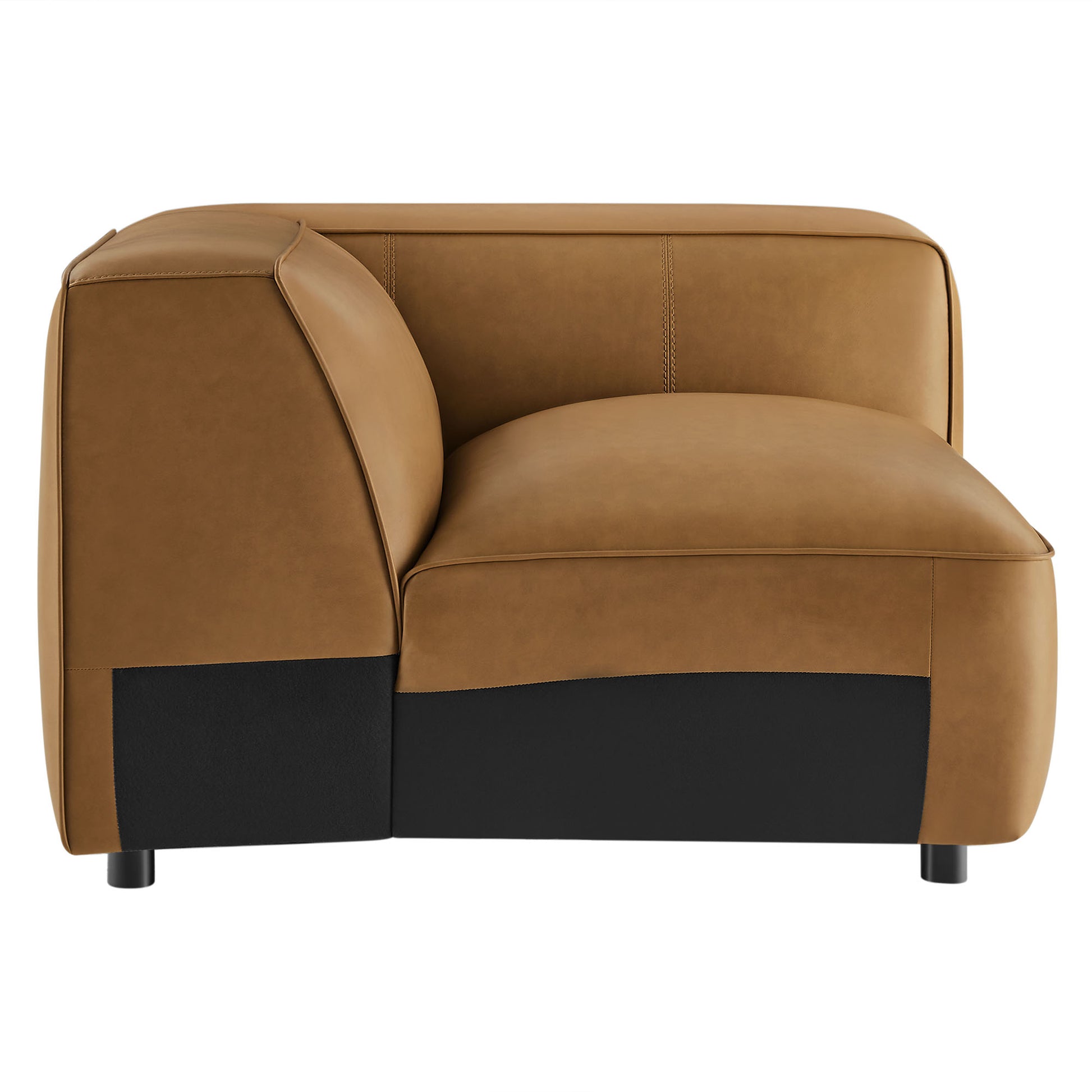 Auren Upholstered Vegan Leather Modular Right Armchair by Modway - Best Buy Furniture