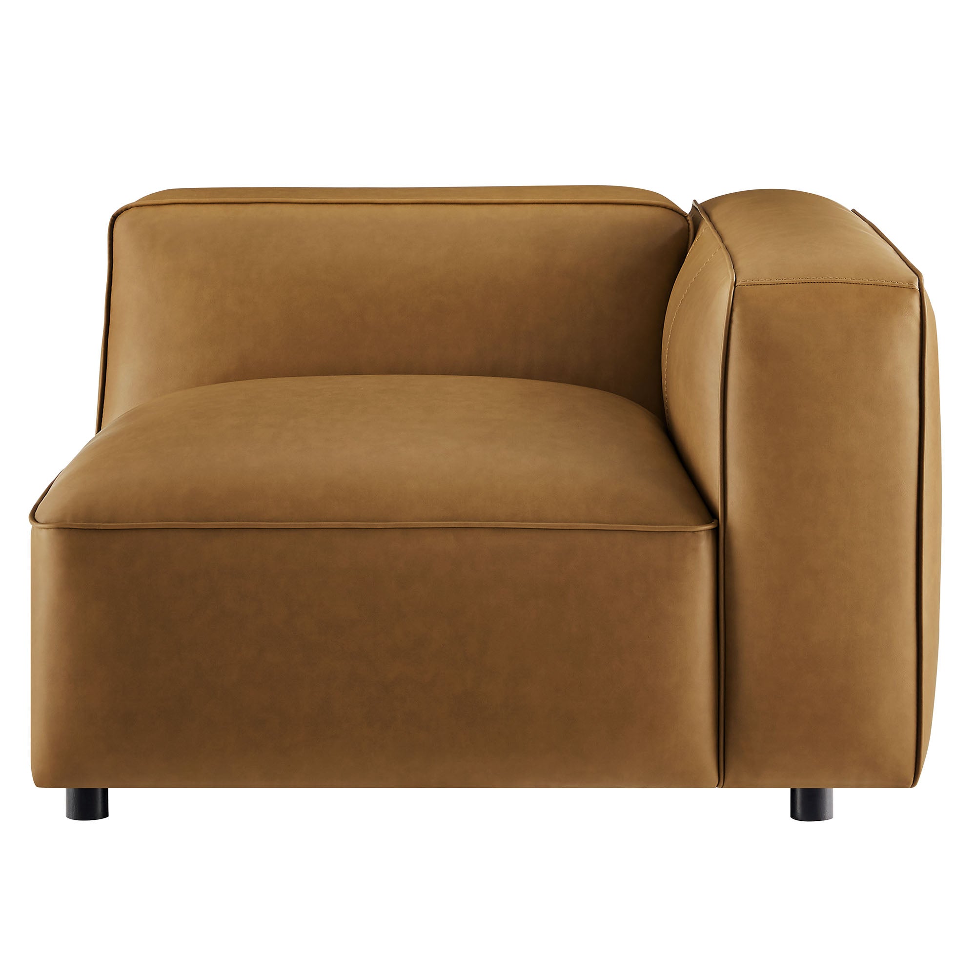 Auren Upholstered Vegan Leather Modular Right Armchair by Modway - Best Buy Furniture