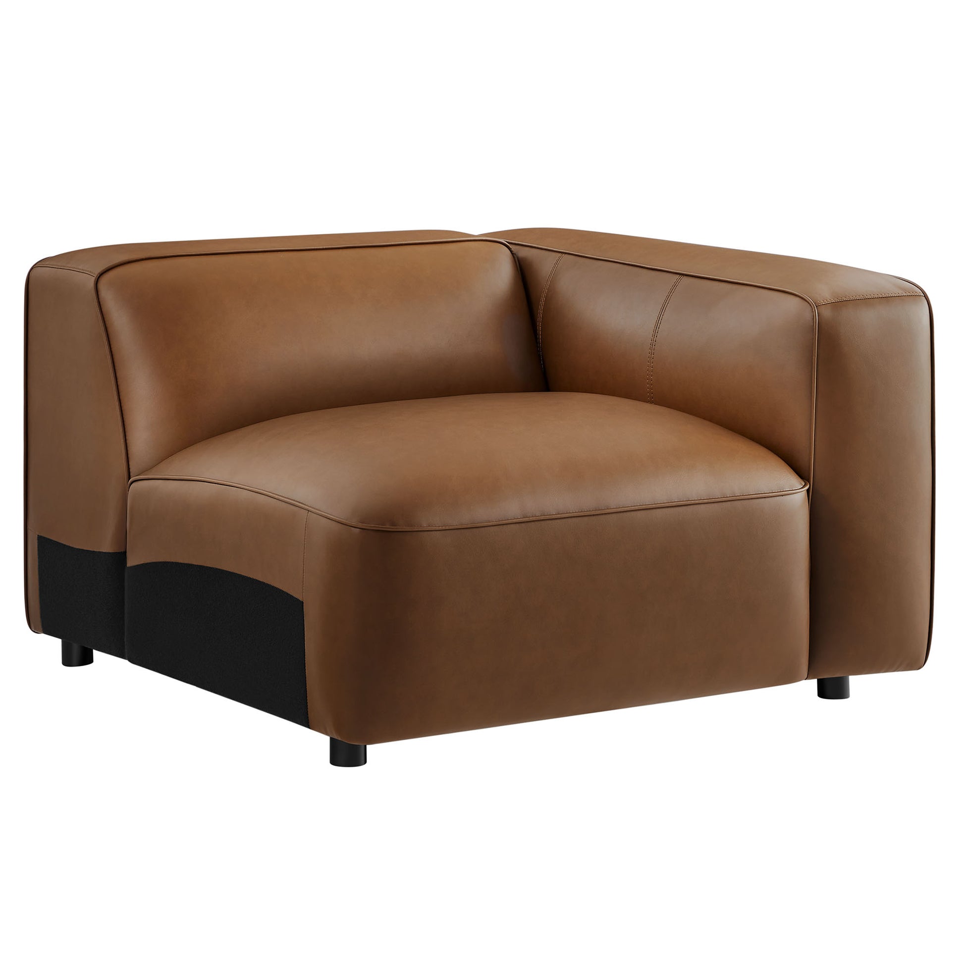 Auren Upholstered Vegan Leather Modular Right Armchair by Modway - Best Buy Furniture