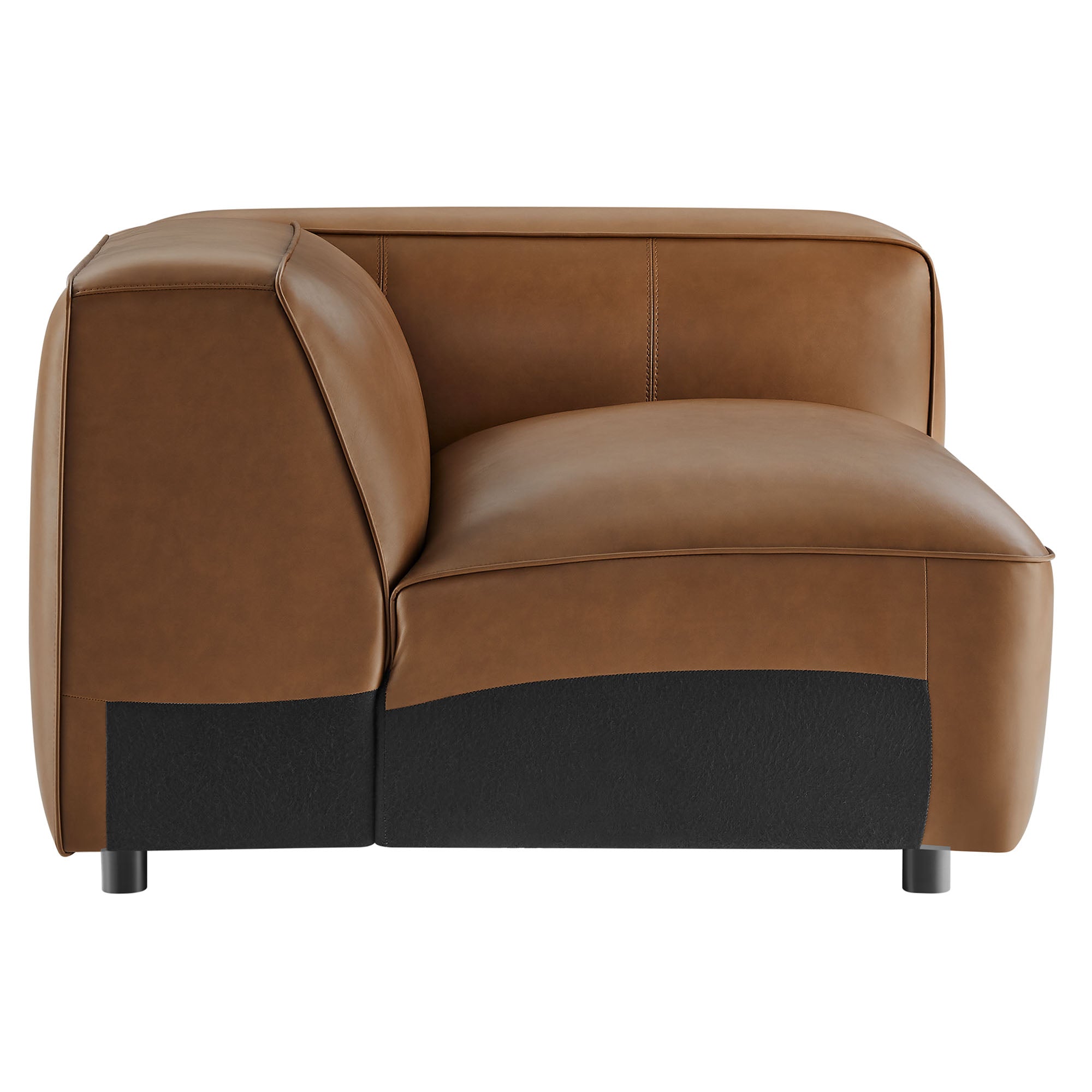 Auren Upholstered Vegan Leather Modular Right Armchair by Modway - Best Buy Furniture