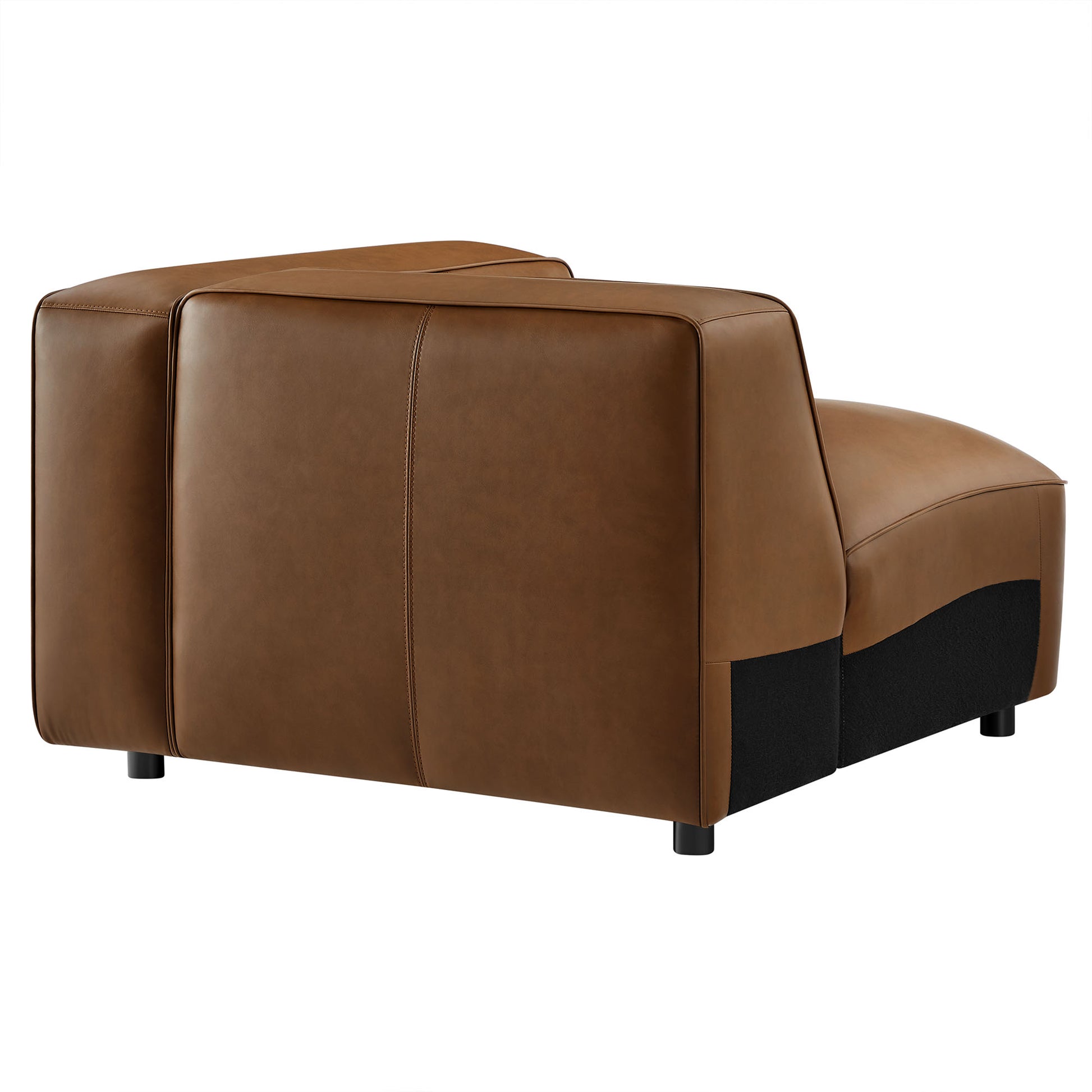 Auren Upholstered Vegan Leather Modular Right Armchair by Modway - Best Buy Furniture