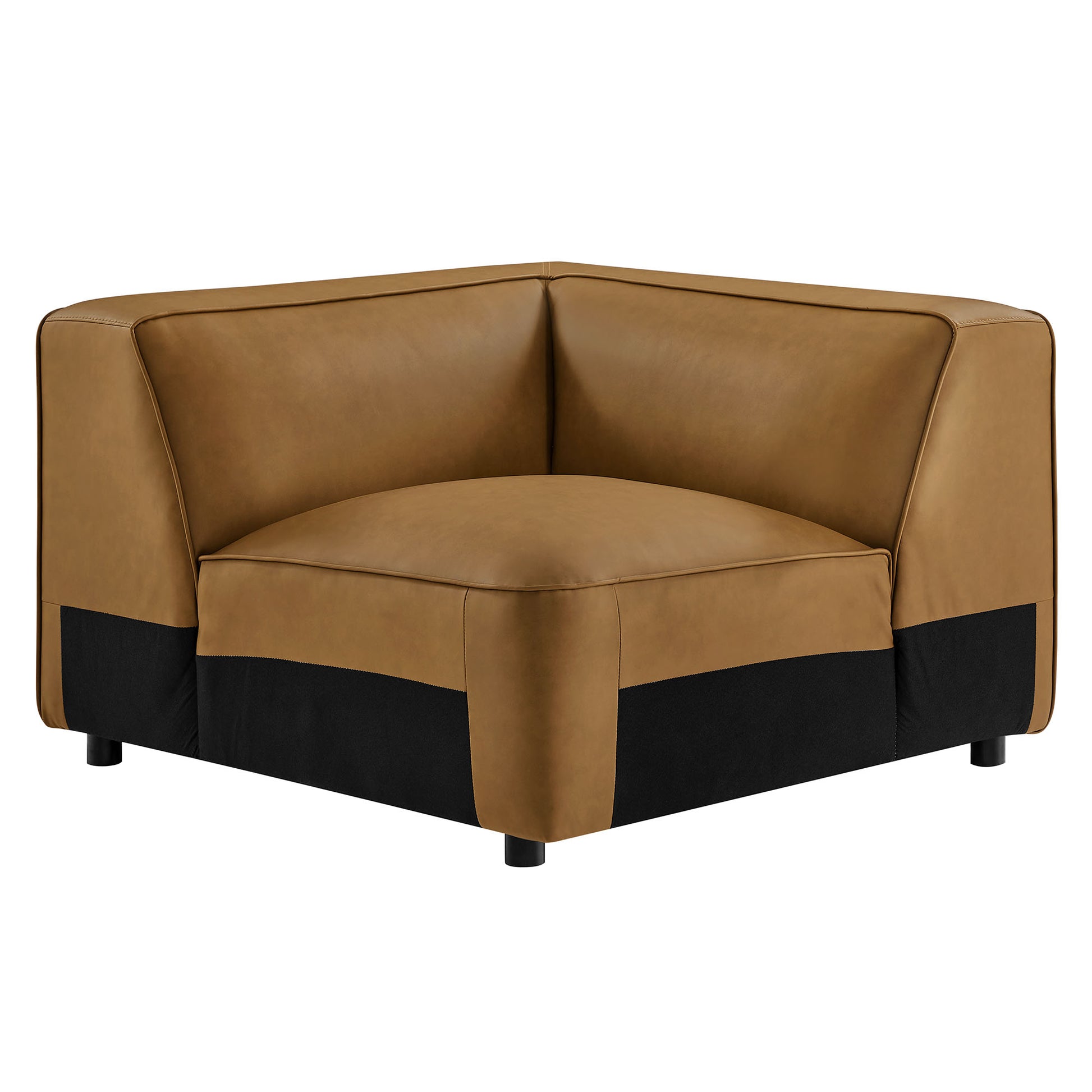 Auren Upholstered Vegan Leather Modular Corner Chair by Modway - Best Buy Furniture