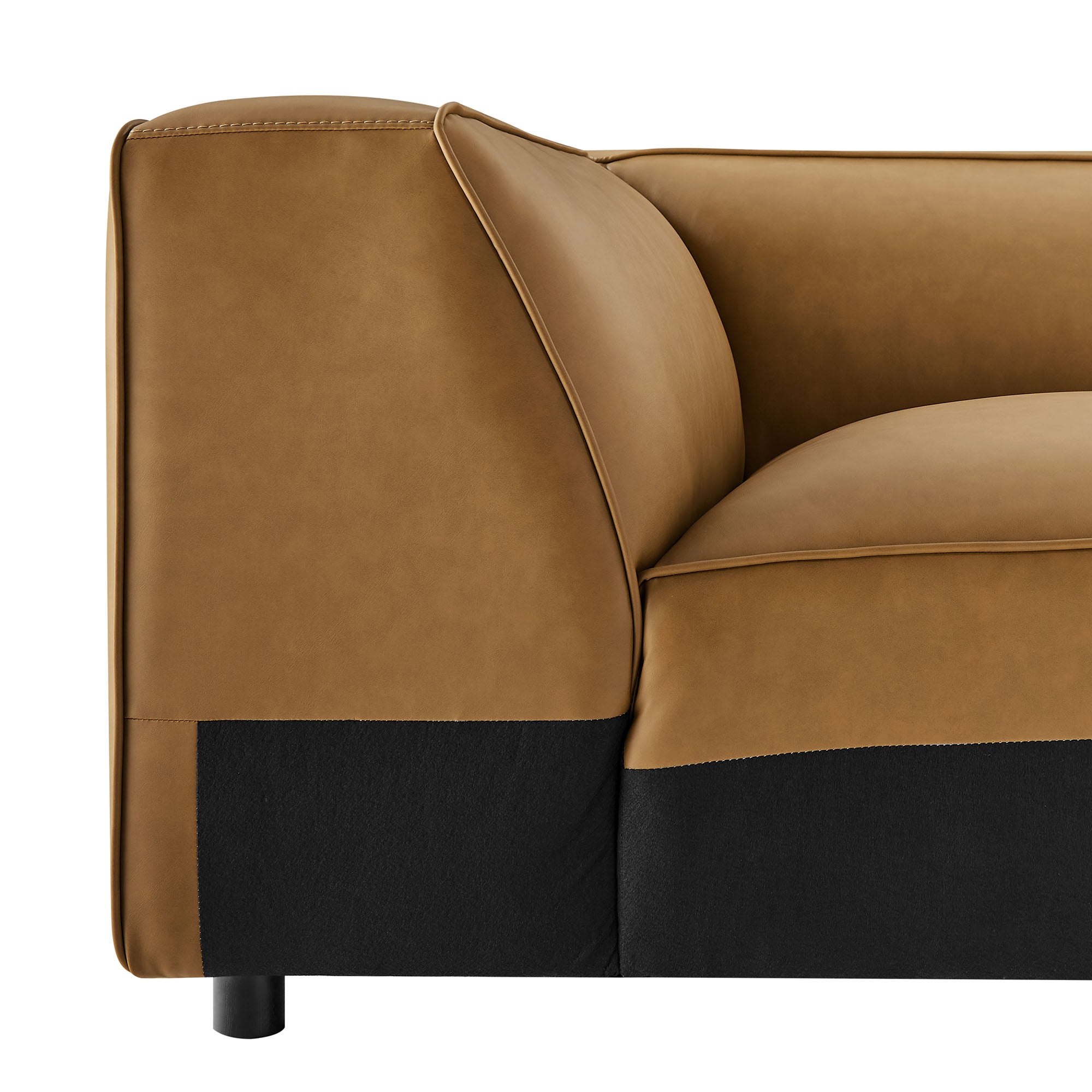 Auren Upholstered Vegan Leather Modular Corner Chair by Modway - Best Buy Furniture