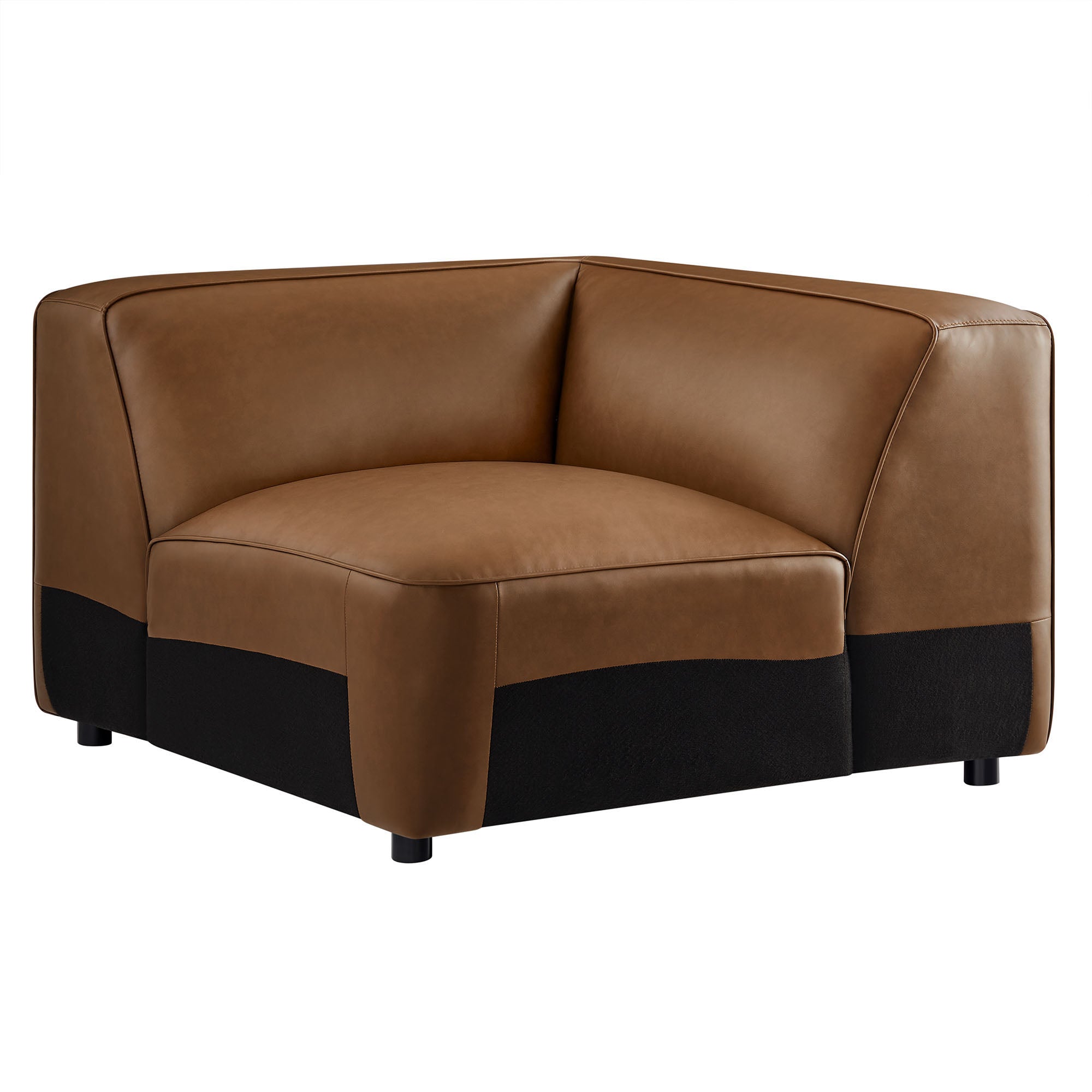 Auren Upholstered Vegan Leather Modular Corner Chair by Modway - Best Buy Furniture