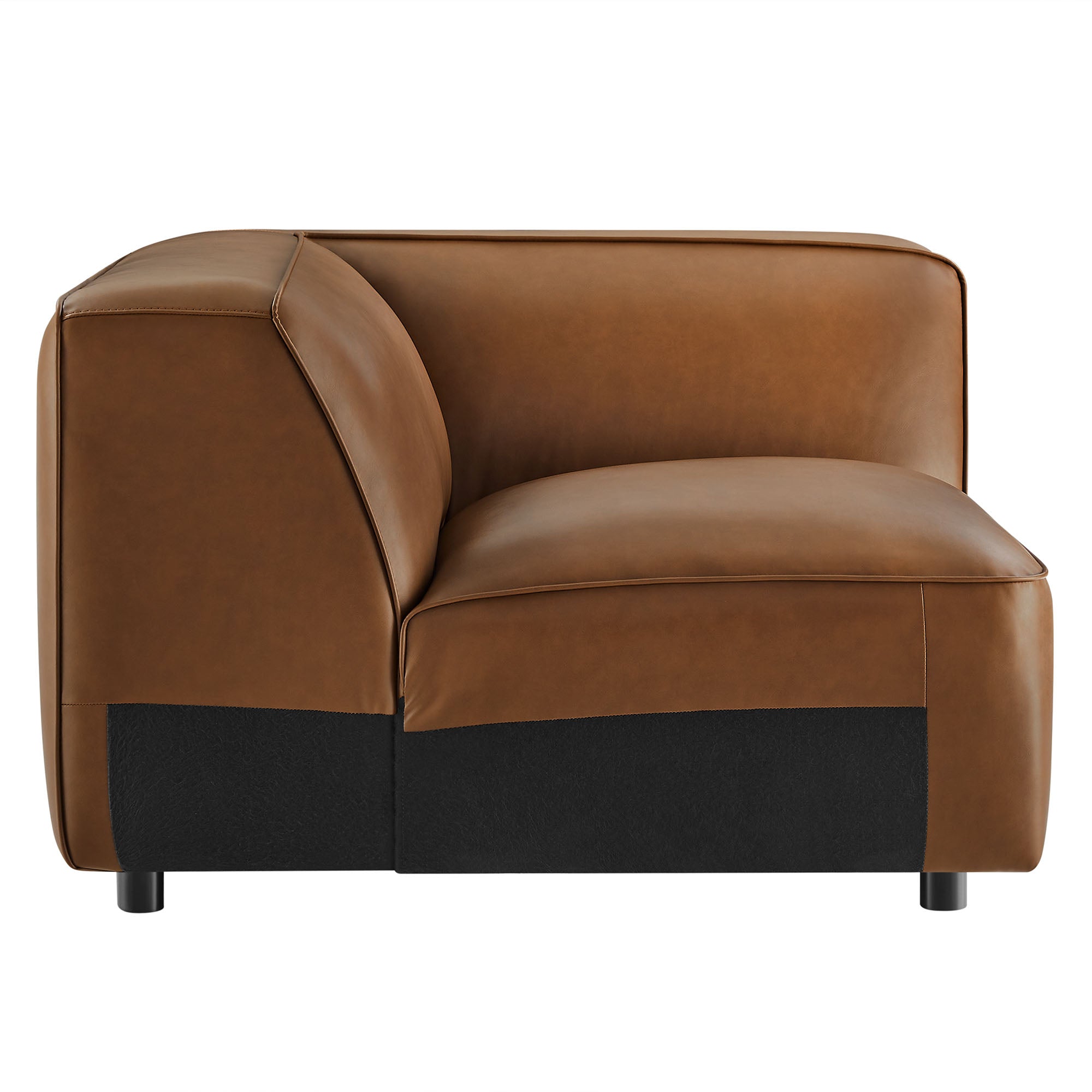 Auren Upholstered Vegan Leather Modular Corner Chair by Modway - Best Buy Furniture
