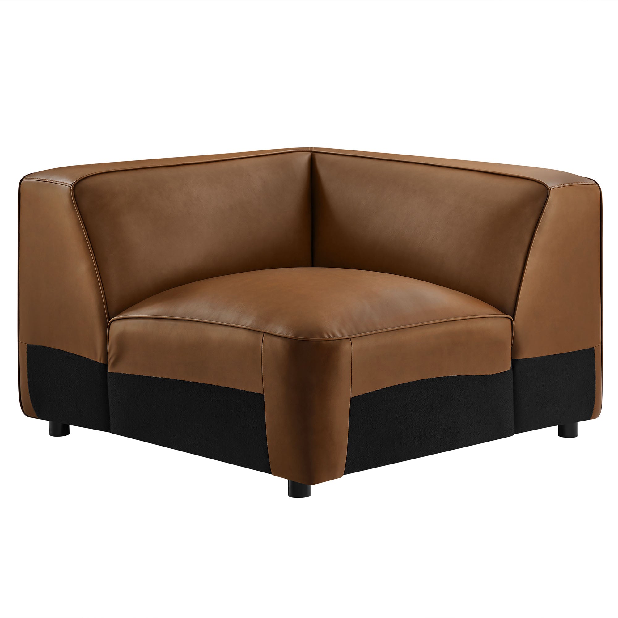Auren Upholstered Vegan Leather Modular Corner Chair by Modway - Best Buy Furniture